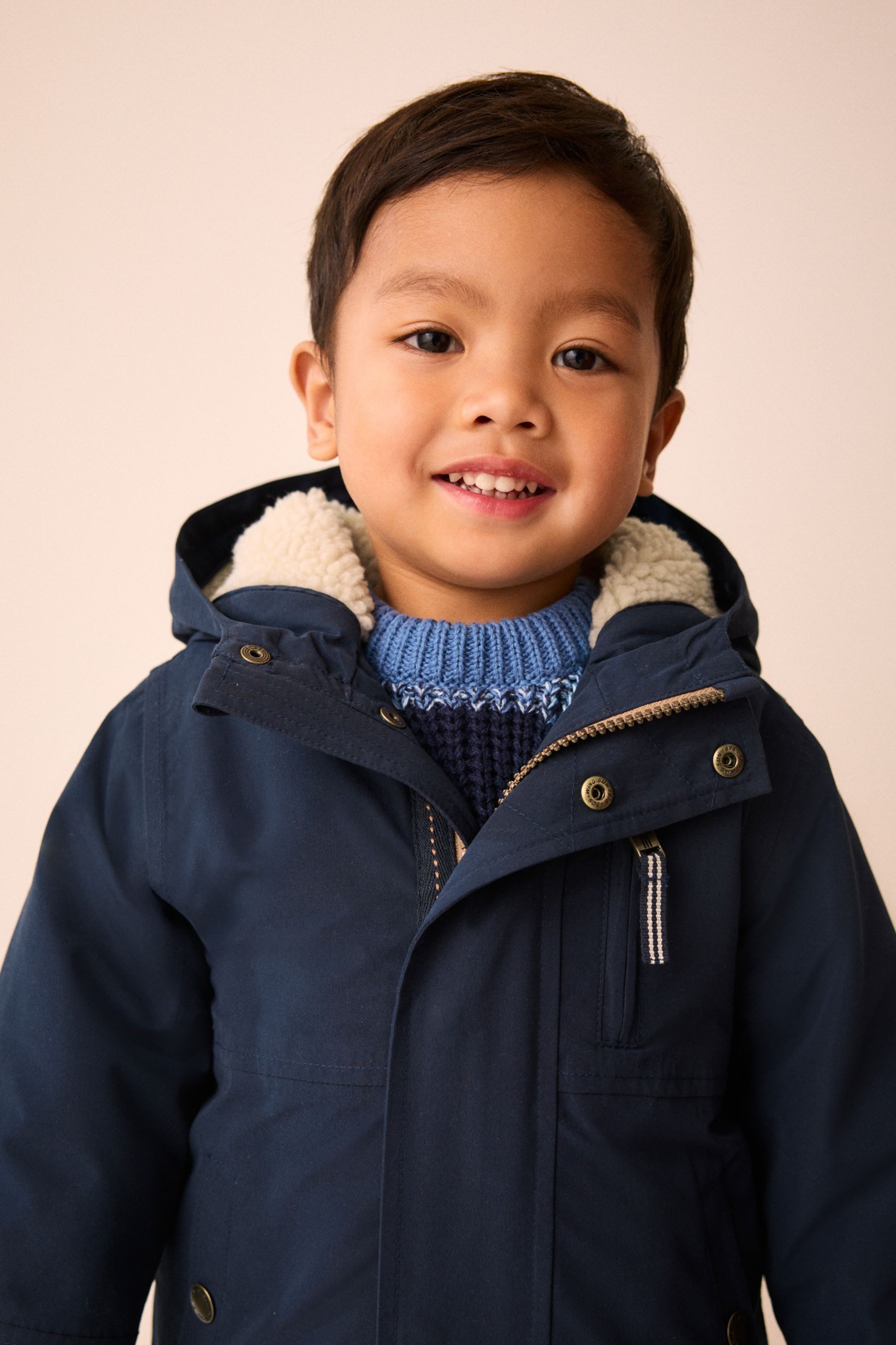 Next Funktionsmantel Wasserdichter Parka mit Borgfutter (1-tlg)