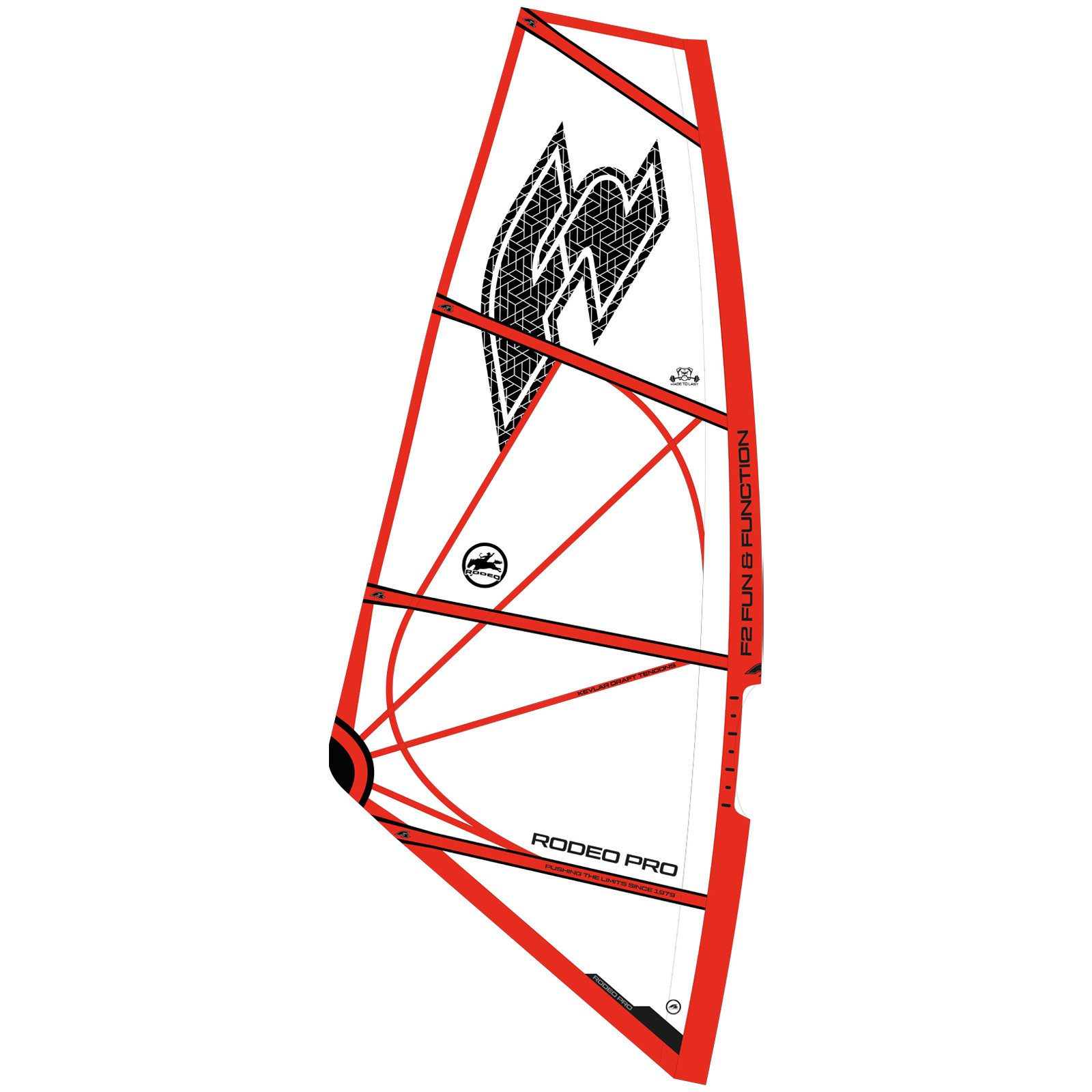 Surfsegel F2 Windsurf Segel Rodeo Pro 4 qm Rot 2024/25
