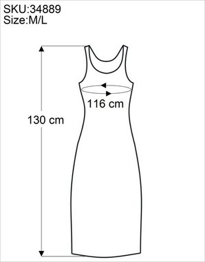 Guru-Shop Midikleid Sommerkleid, Maxikleid, Strandkleid,.. alternative Bekleidung