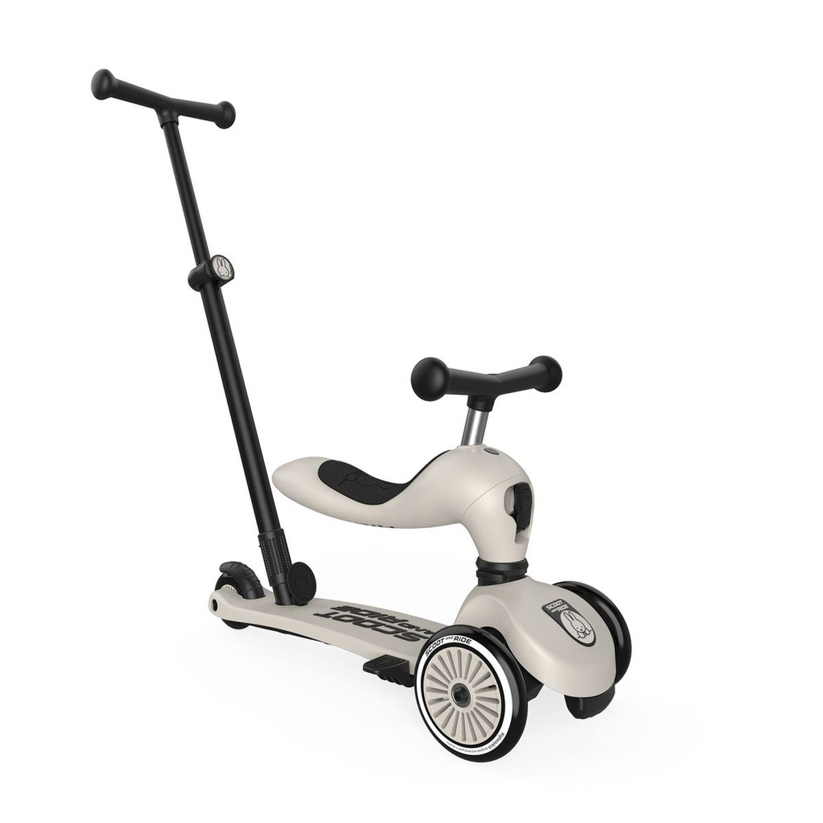 Scoot and Ride Dreiradscooter Highwaykick 1 Push&Go Kinderroller 2in1 Schiebestange höhenverstellbar