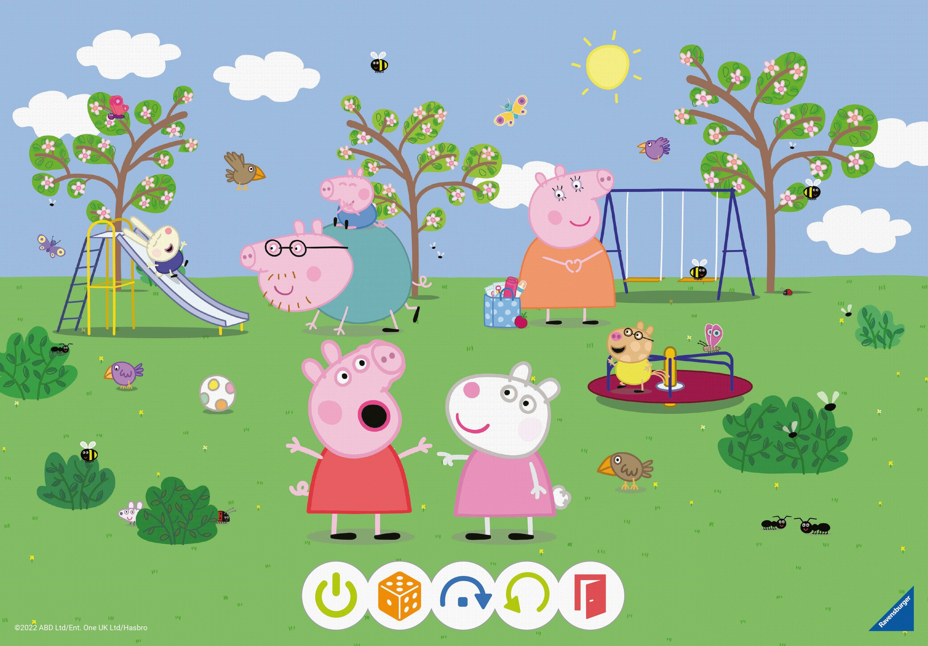 Ravensburger Puzzle tiptoi® Puzzle für kleine Entdecker: Peppa Pig, 24 Puzzleteile, (2 x 24 Teile) Made in Europe