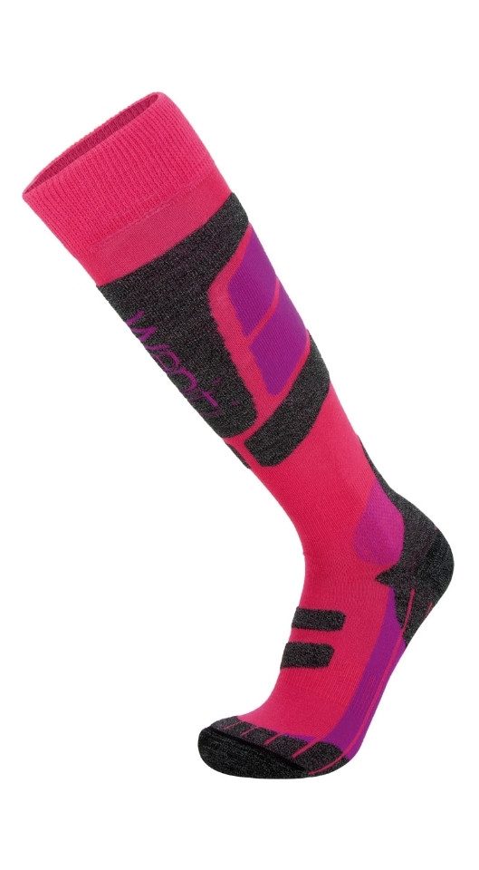 wapiti Skistrümpfe Wapiti W04 Ski-Strümpfe pink/grau
