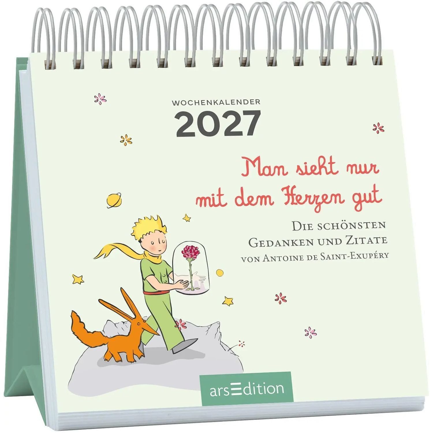 Ars Edition Tischkalender Mini-Wochenkalender Der Kleine Prinz 2027