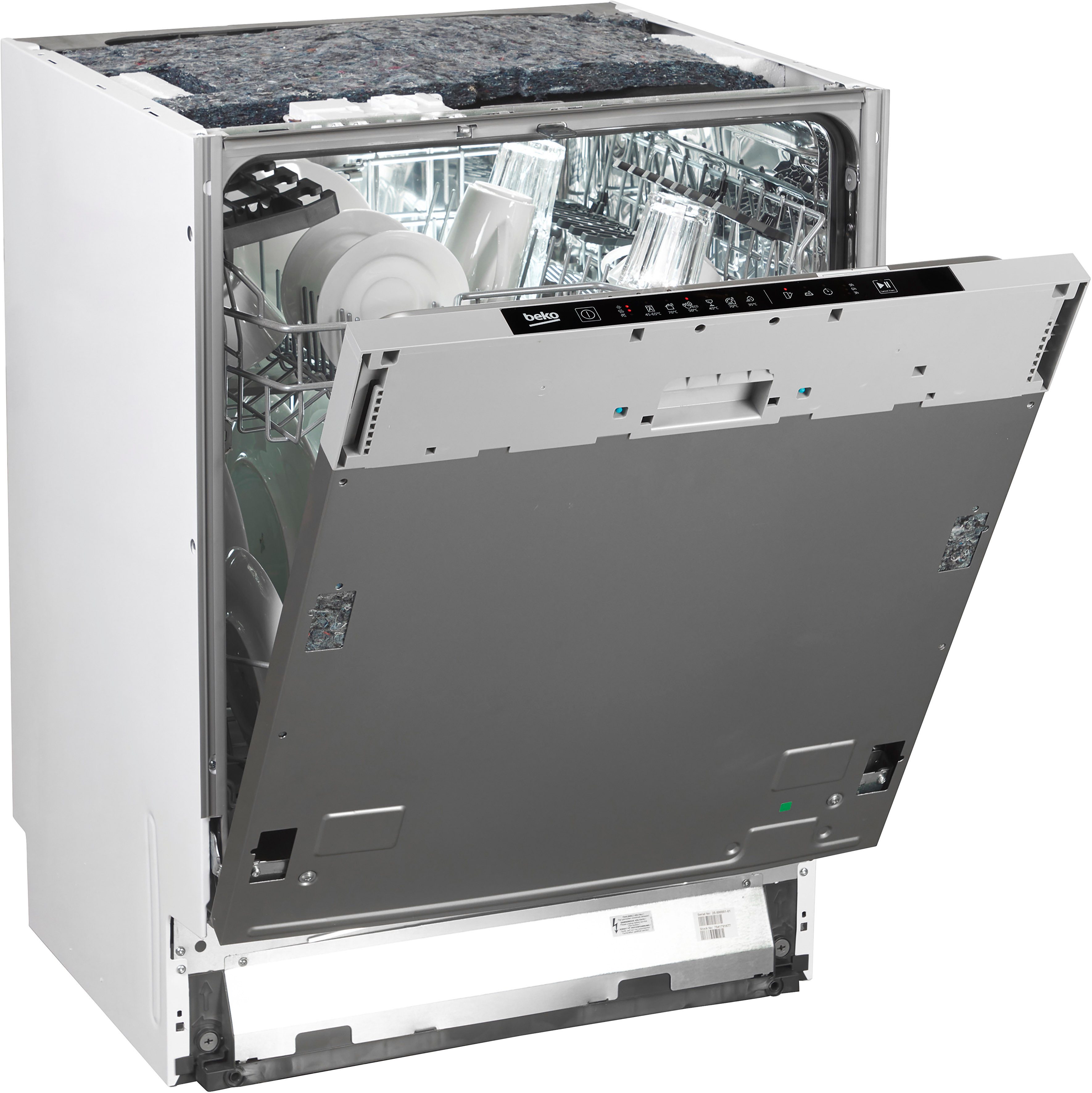 BEKO vollintegrierbarer Geschirrspüler BDIN16440, 14 Maßgedecke, SelfDry sorgt mit automatischer Türöffnung für perfekte Trocknung