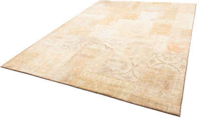 Teppich Patchwork - 281 x 208 cm - mehrfarbig, morgenland, rechteckig, Höhe: 7 mm, Wohnzimmer, Handgeknüpft, Einzelstück mit Zertifikat