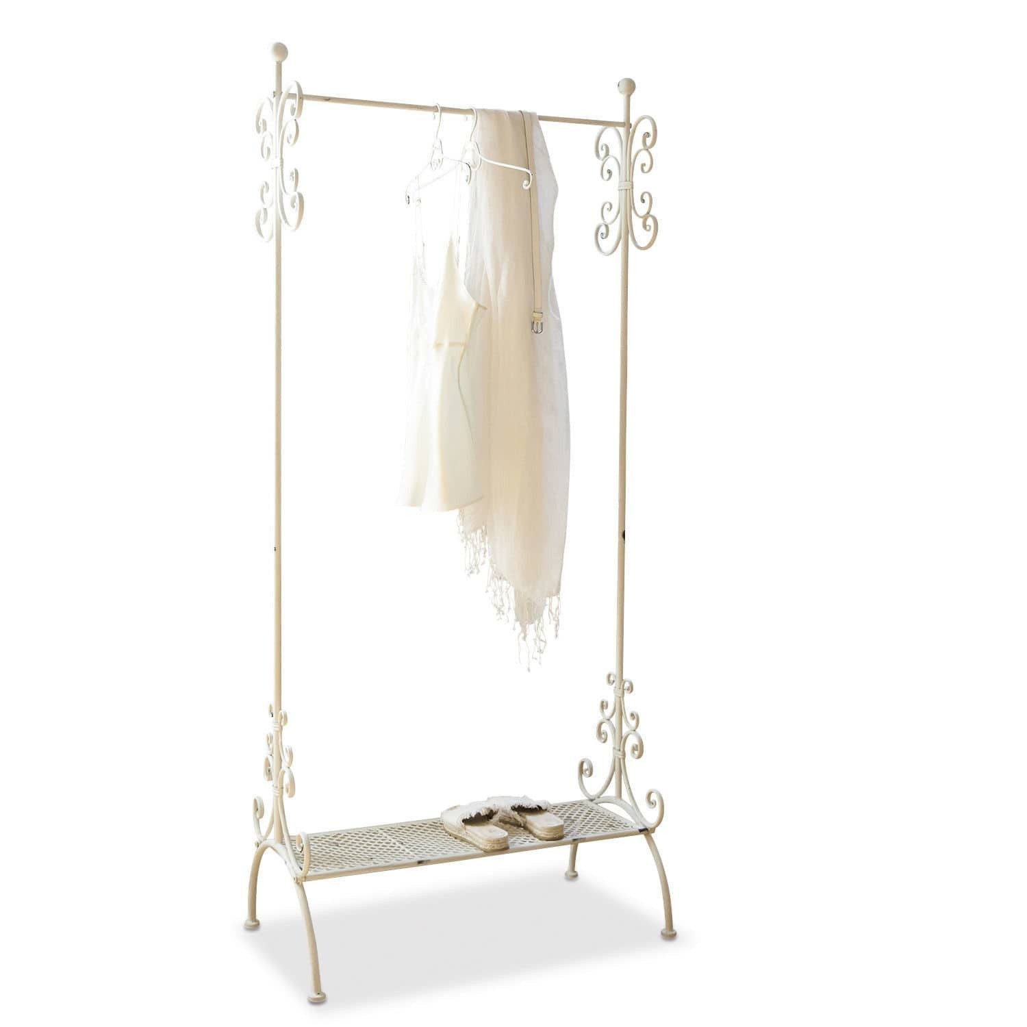 Femme Facon Garderobenständer Garderobe Metall Antik Crème romantischer Kleiderständer Shabby Chic, Jede Garderobe ist individuell gefertigt. Romantische Garderobe