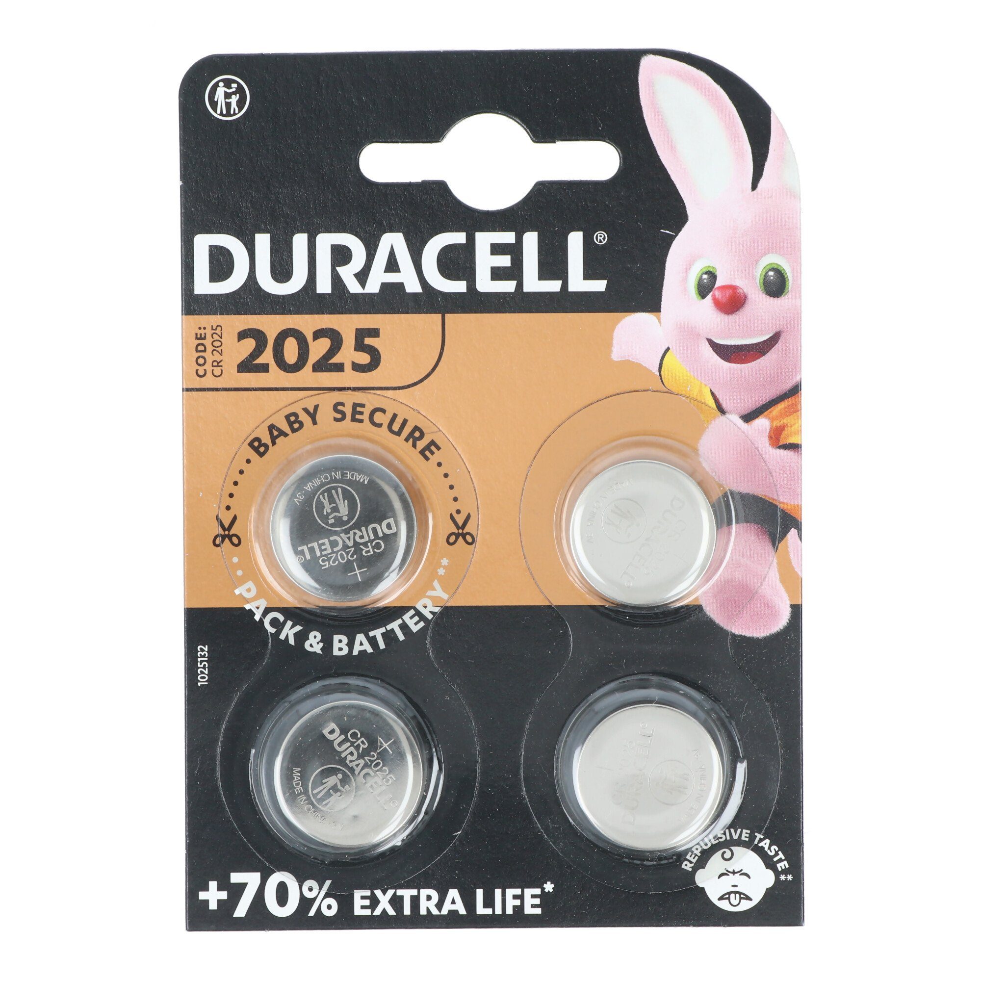Duracell Duracell Batterie Lithium, Knopfzelle, CR2025, 3V Electronics, Retail Knopfzelle, (3,0 V)