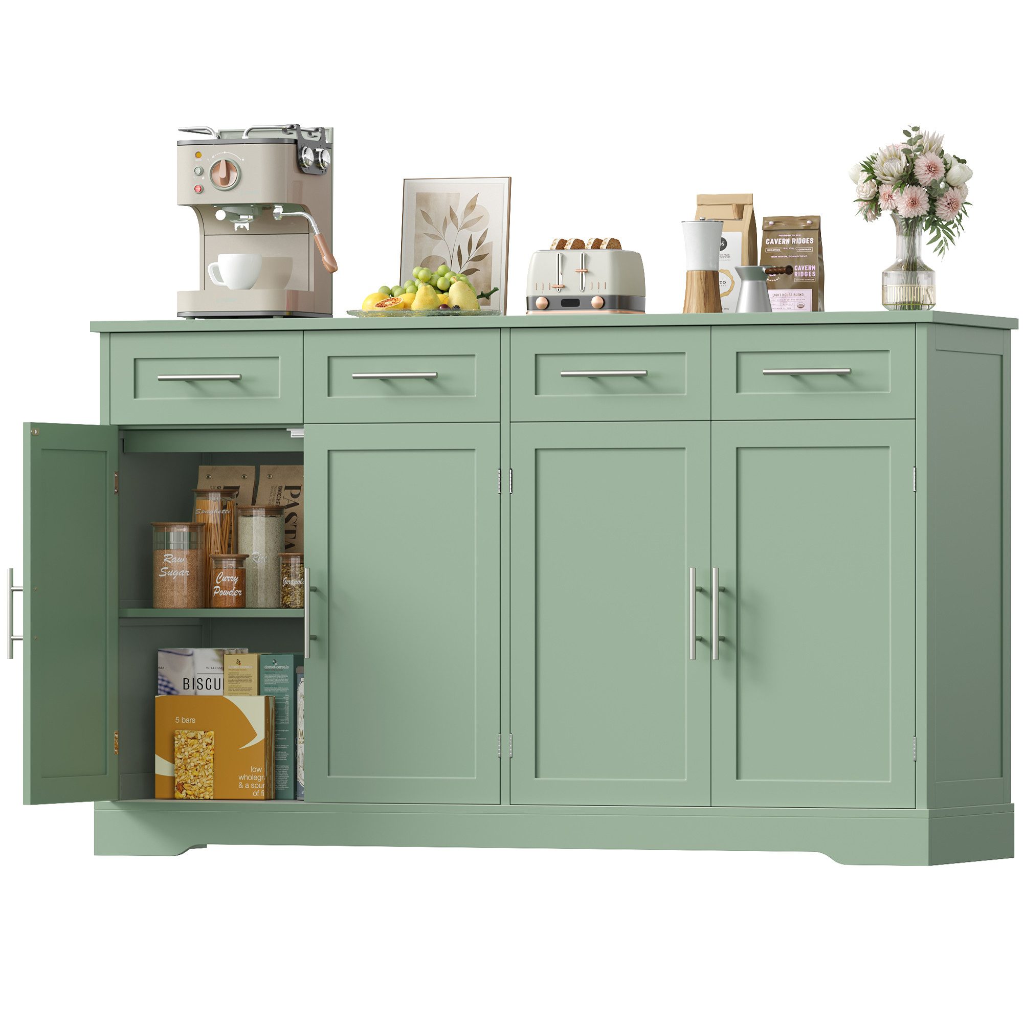 HOMECHO Sideboard Küchenschrank Anrichte