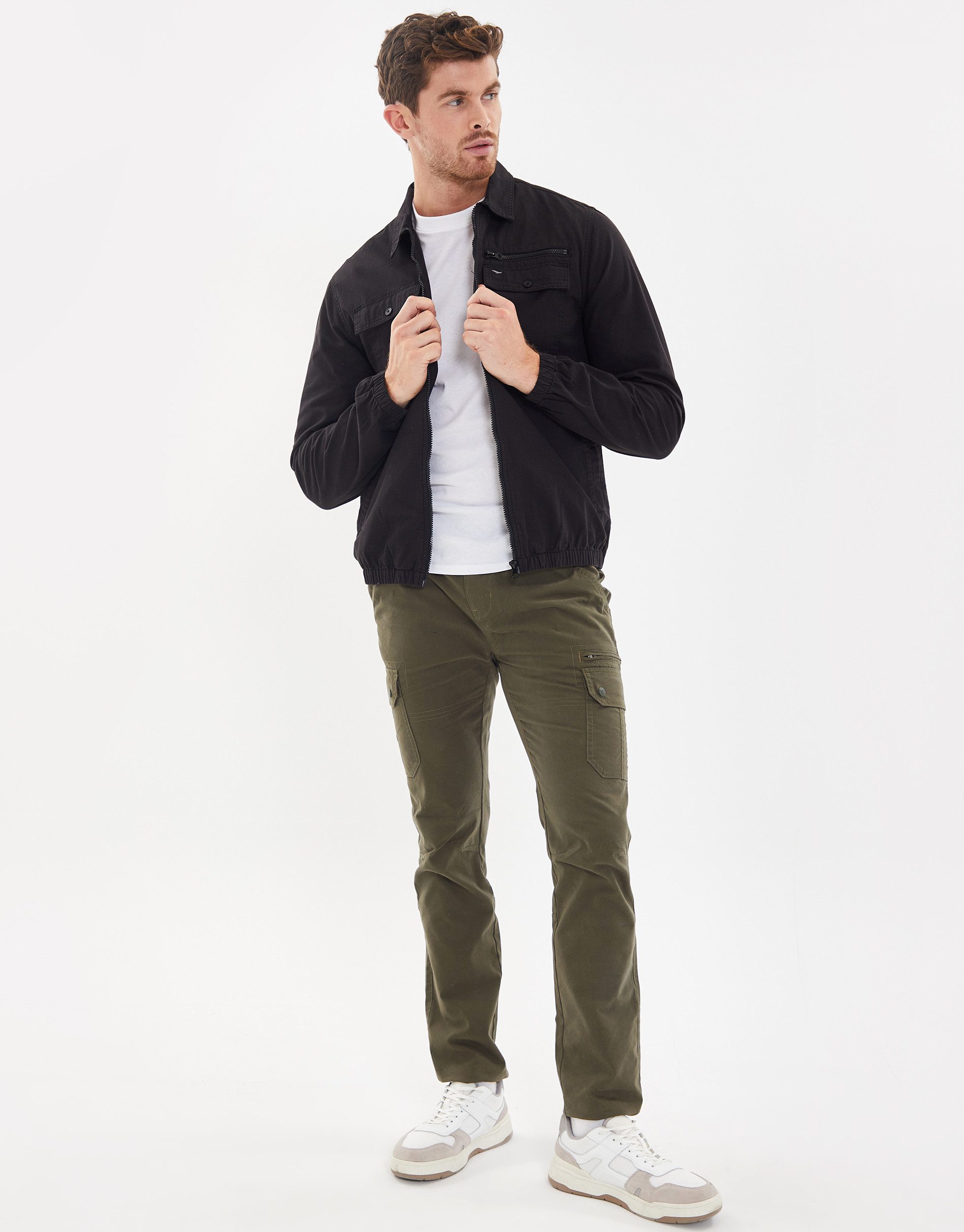 Threadbare Outdoorjacke THB Shacket Chaser (1-St) mit Kragen