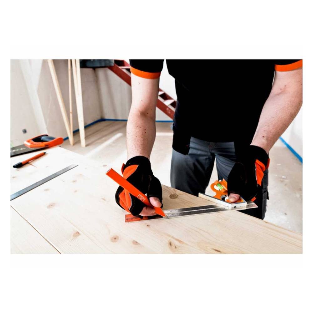 BAHCO Winkelmesser KOMBINATIONSWINKEL 300MM METRISCH+ZOLL, MARKIERT 45° U. 90° CS300