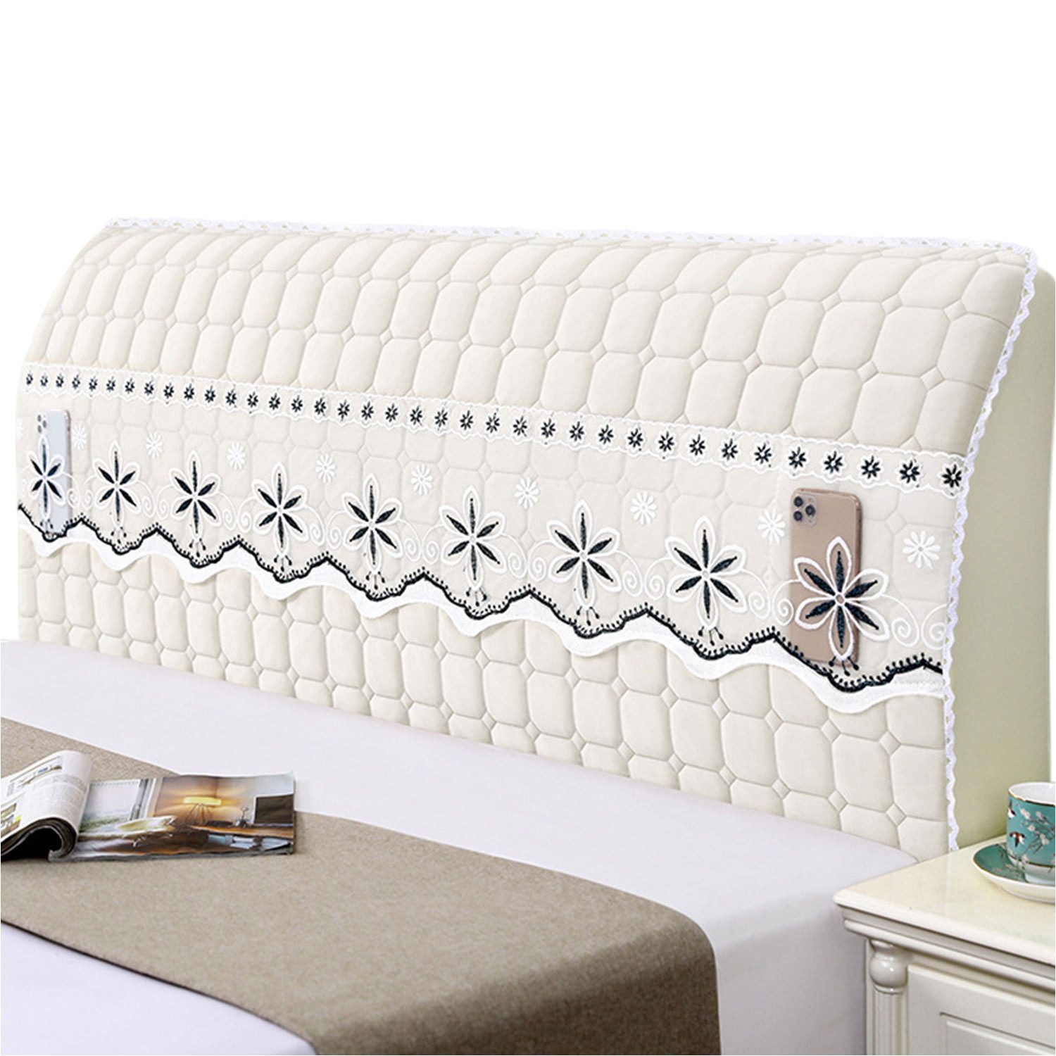 Refttenw Betthusse Bettkopfteil Hussen Kopfteil Bezug 150-220cm Staubdichte günstig online kaufen