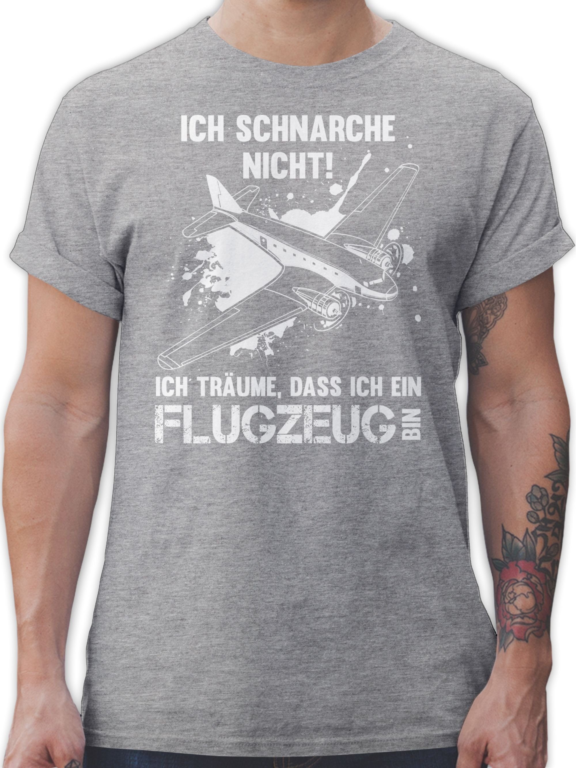 Shirtracer TShirt »Ich schnarche nicht ich bin ein Flugzeug Sprüche