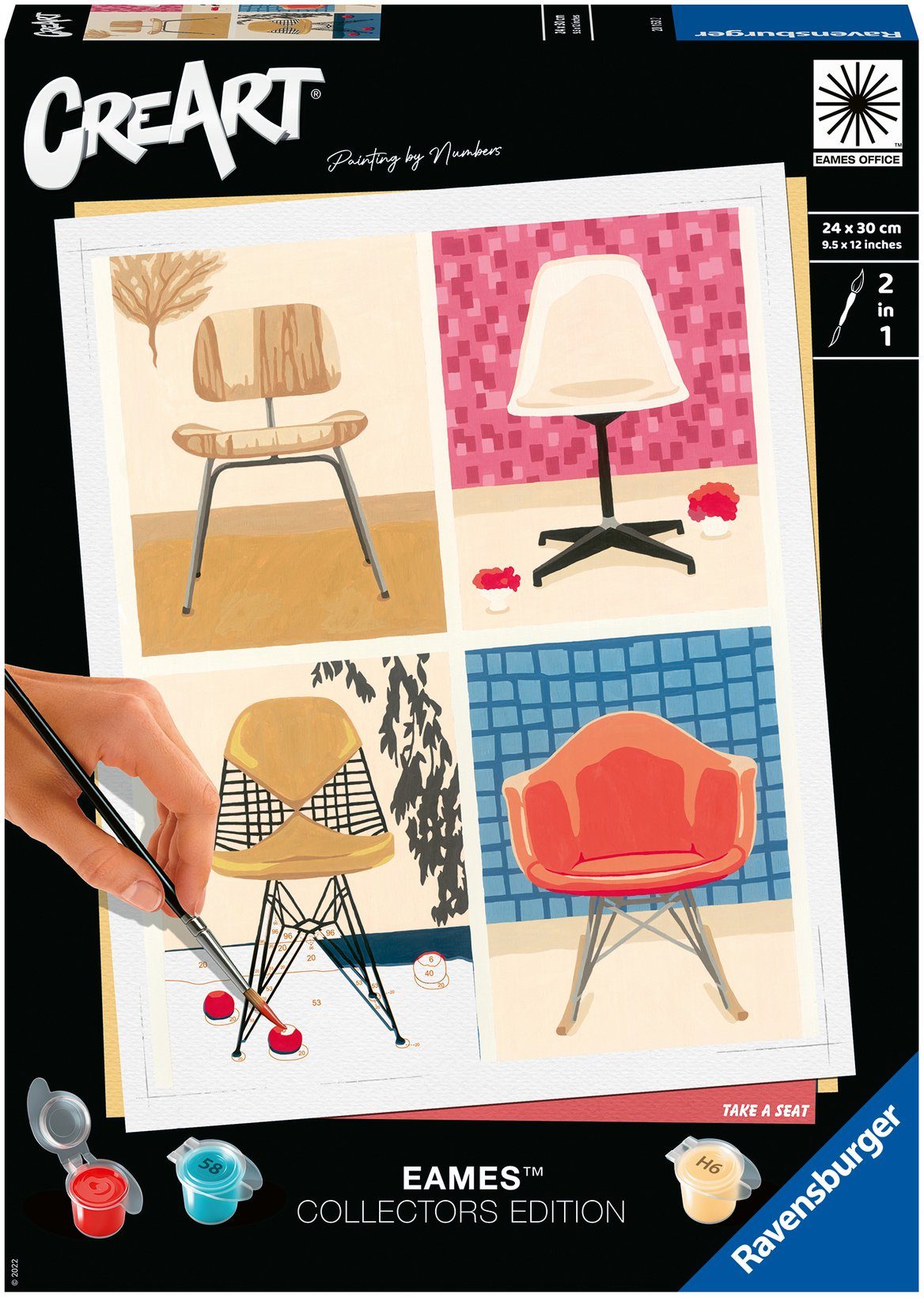 Ravensburger Раскрась по номерам CreArt, Take a Seat, Made in Europe