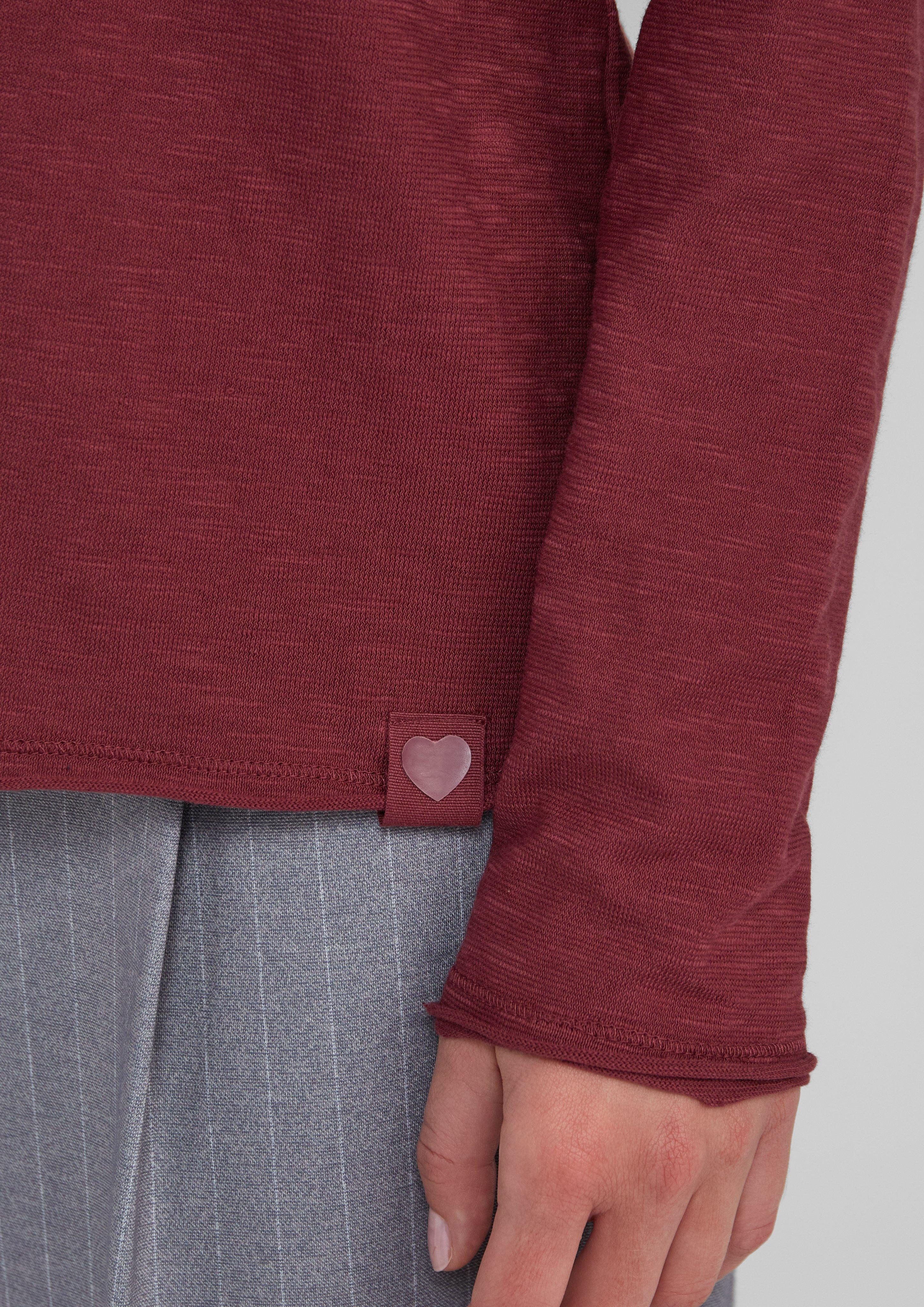 s.Oliver Langarmshirt Jersey-Shirt mit V-Ausschnitt und günstig online kaufen