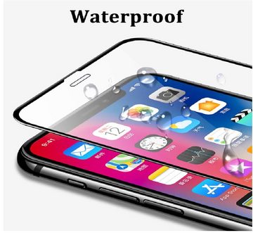 OLi Schutzfolie 2 in 1 Transparente Silikon Hülle + Panzer Schutzglas für Iphone 11, (Spar-Set, 2-St., für Apple IPhone 11), Displayschutz Rand bis zum Rand