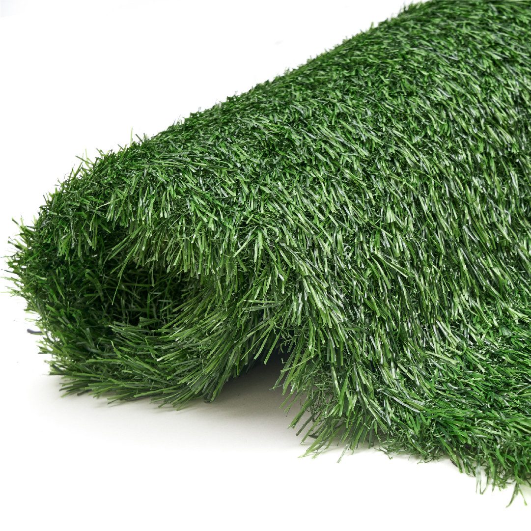 Tapiso Kunstrasen VERDE, rechteckig, Höhe: 30 mm, UV-beständig, pflegeleicht, wetterfest für Garten & Terrasse