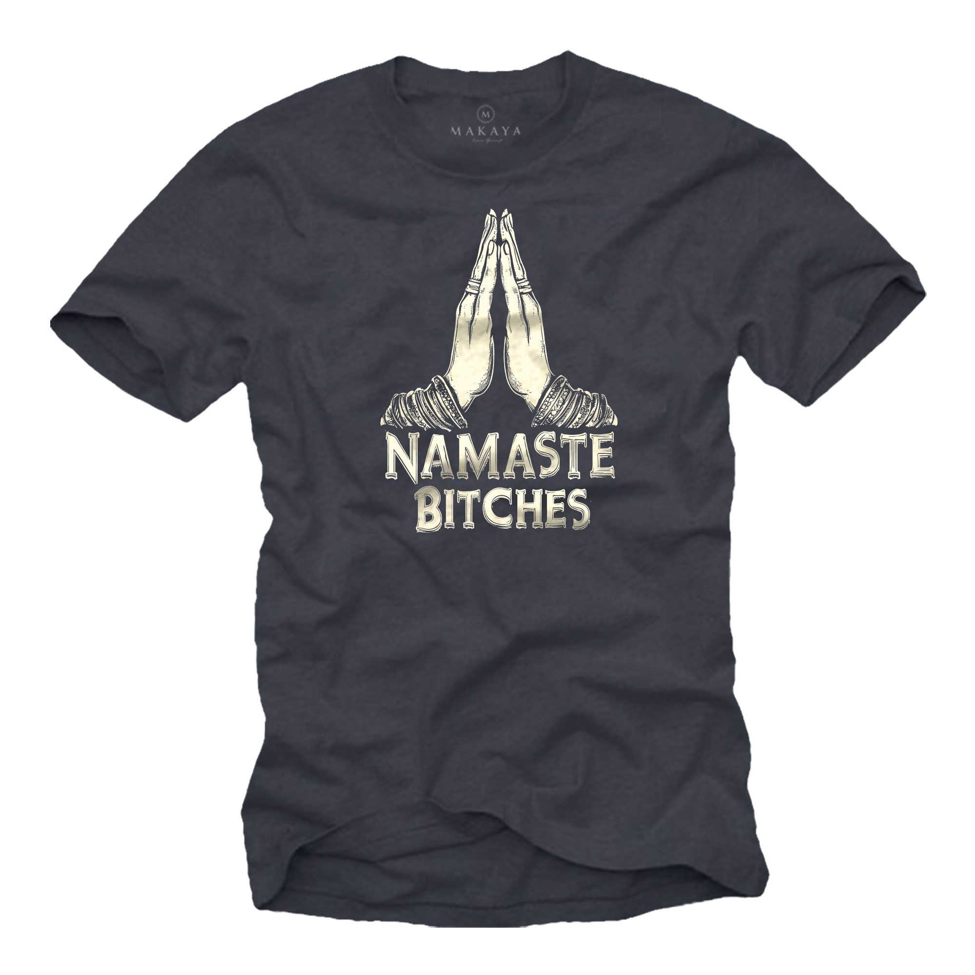T-Shirt Printshirt für Herren – Yoga-Style mit Buddha und Namaste