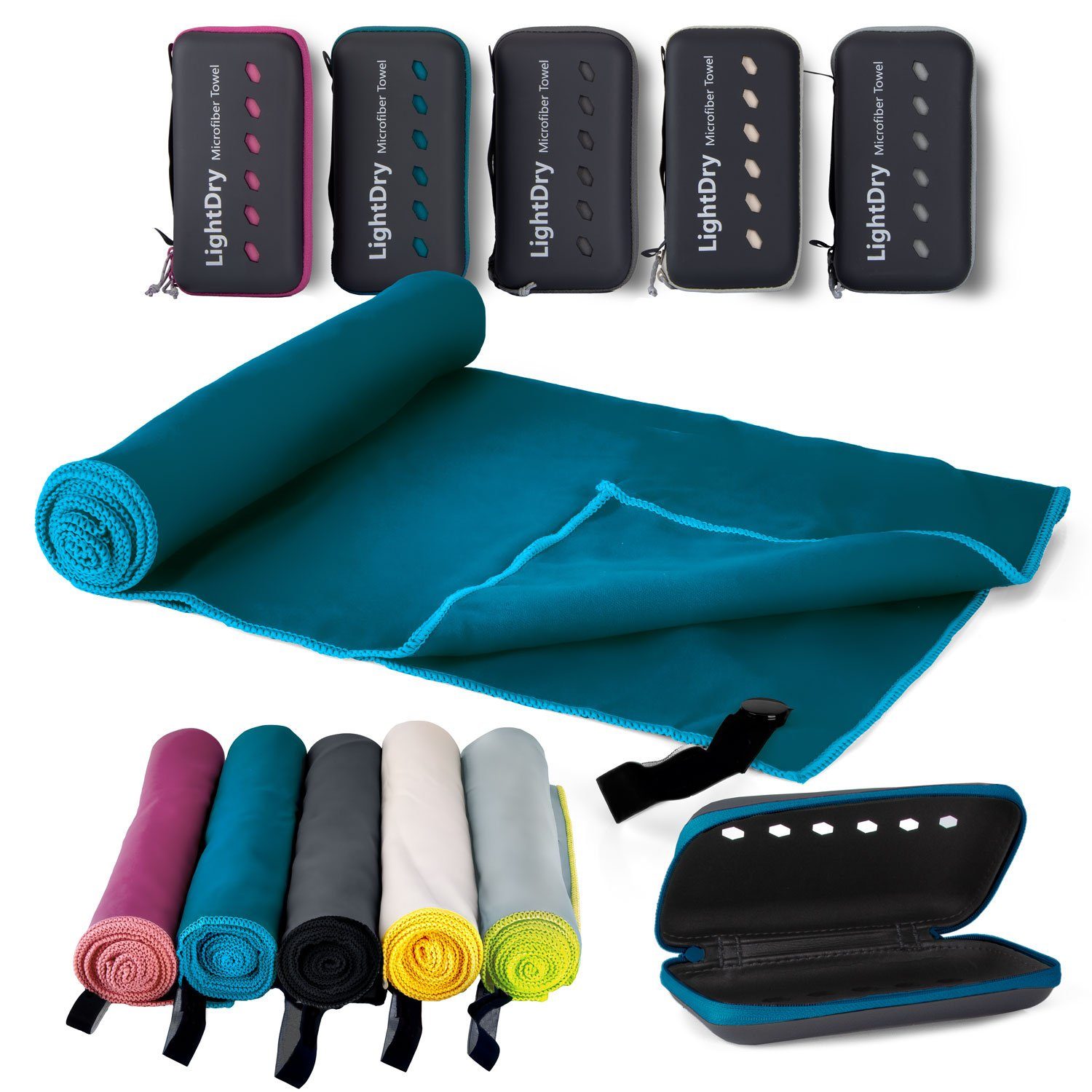 LightDry Sporthandtuch Badehandtuch Reise-Handtuch, Mikrofaser, saugfähig, günstig online kaufen