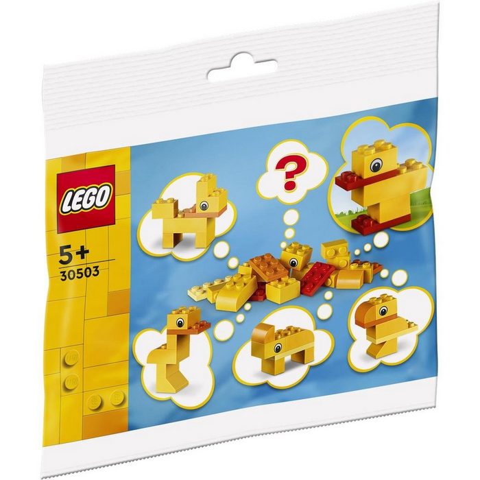 LEGO® Konstruktionsspielsteine LEGO® Polybag Freies Bauen Tiere – Du entscheidest (Set 17 St)