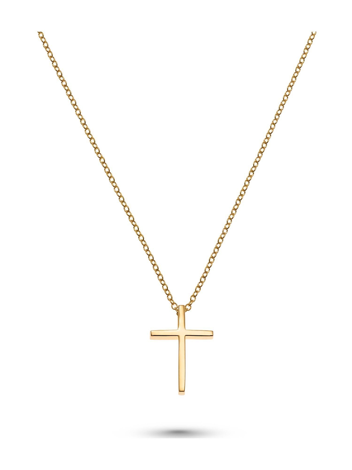 CHRIST Goldkette CHRIST Damen-Kette 375er Gelbgold Kreuz