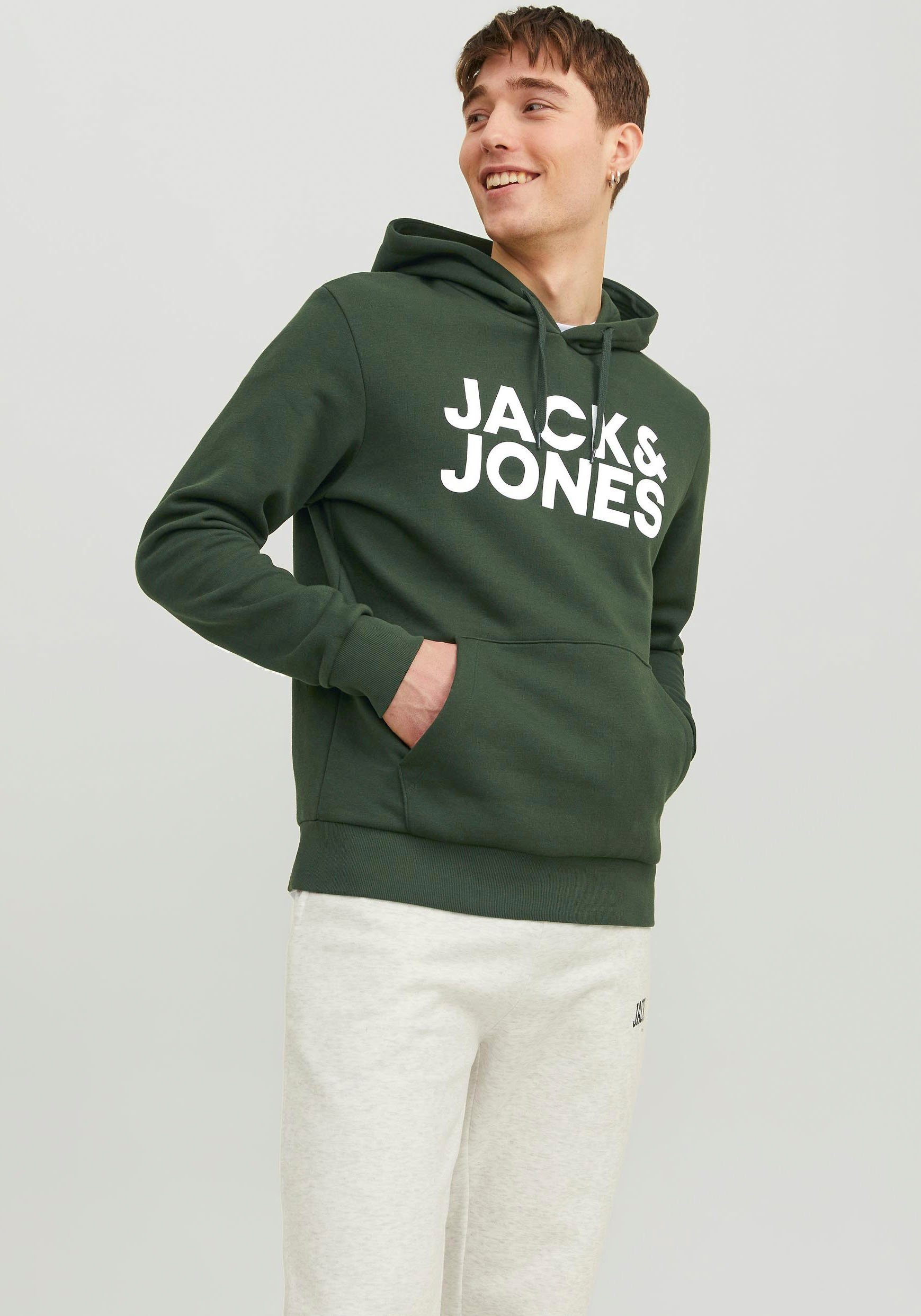 Kapuzensweatshirt JJECORP LOGO SWEAT HOOD NOOS