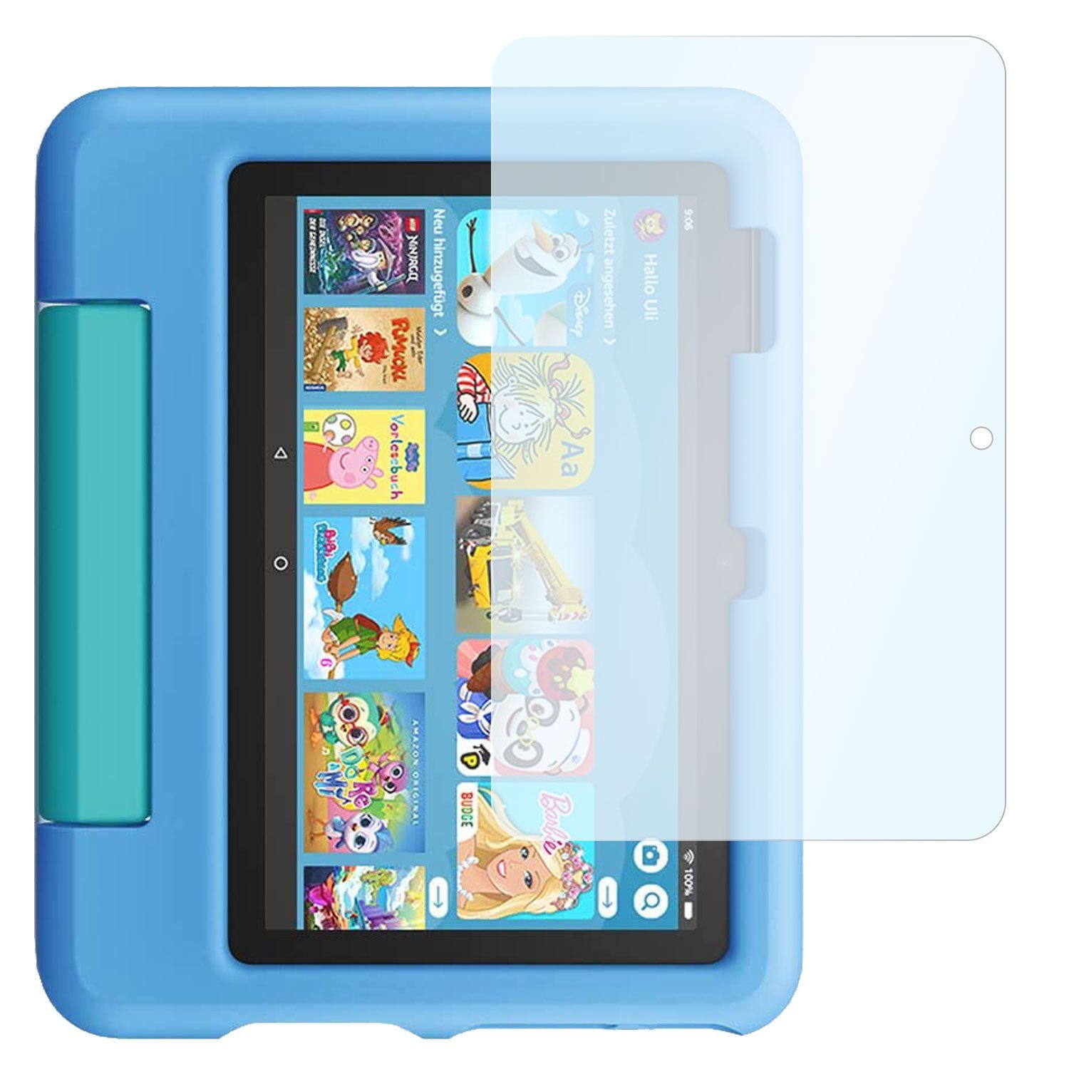SLABO Schutzfolie 2x Panzerschutz Shockproof, Amazon Fire 7 Kids-Tablet 12. Generation (2022)