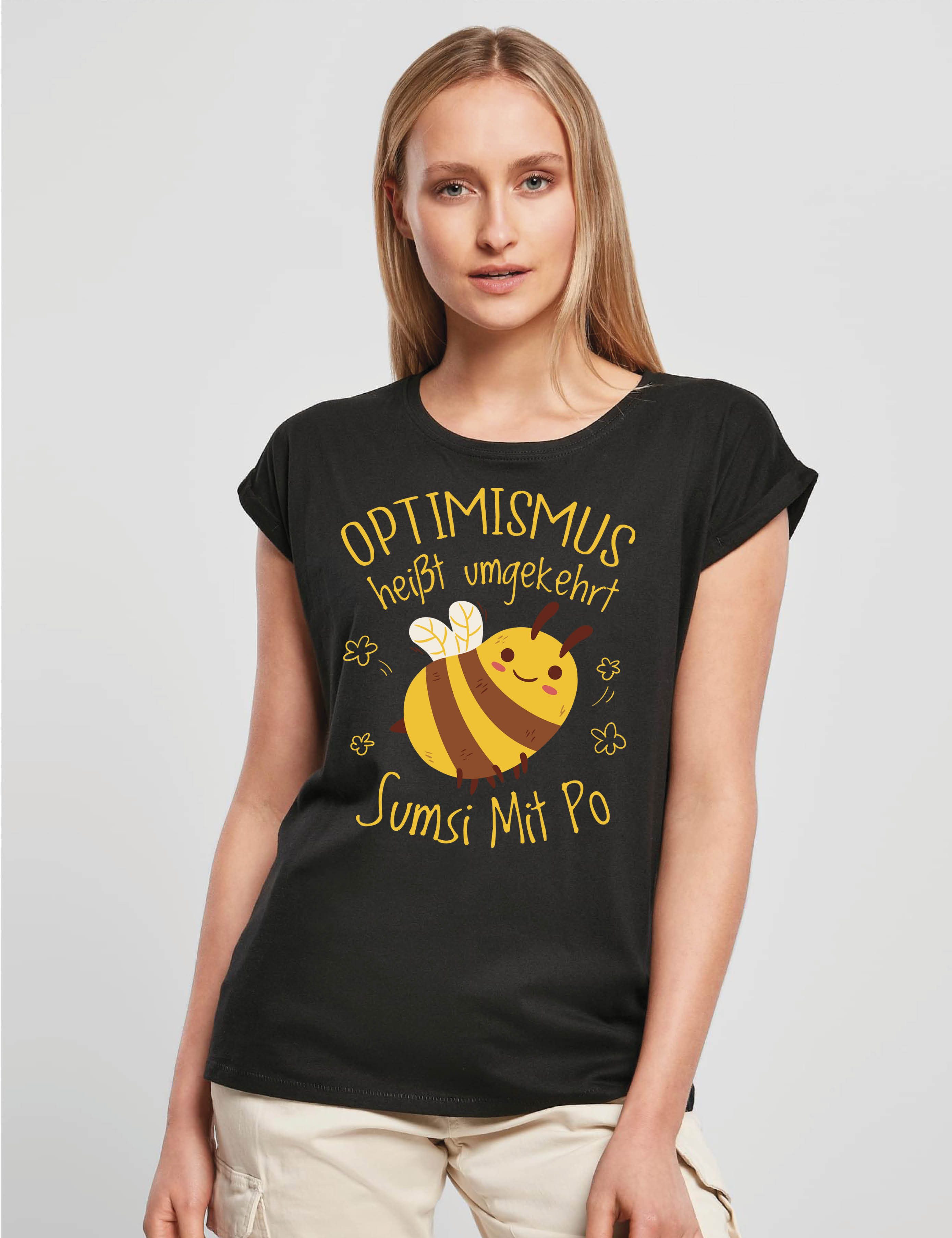 Youth Designz Print-Shirt "Optimismus Sumsi Mit Po" Damen T-Shirt mit lusti günstig online kaufen