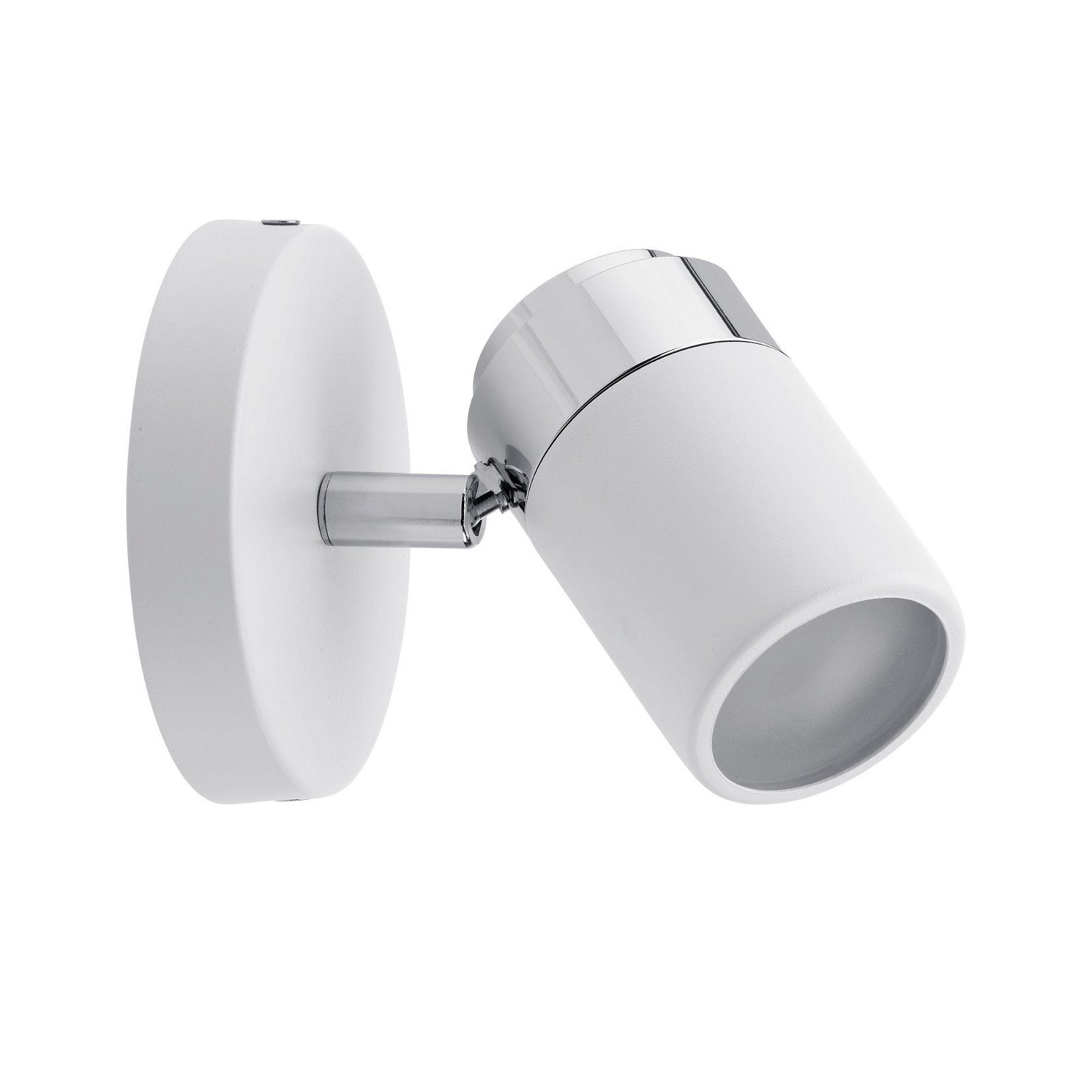 Deckenleuchte Spotlight Zyli IP44 max. 1x10W Weiß/Chrom 230V Metall