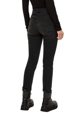 QS Stoffhose Jeans Sadie / Skinny Fit / High Rise / Skinny Leg / 2 Knöpfe Label-Patch, Waschung