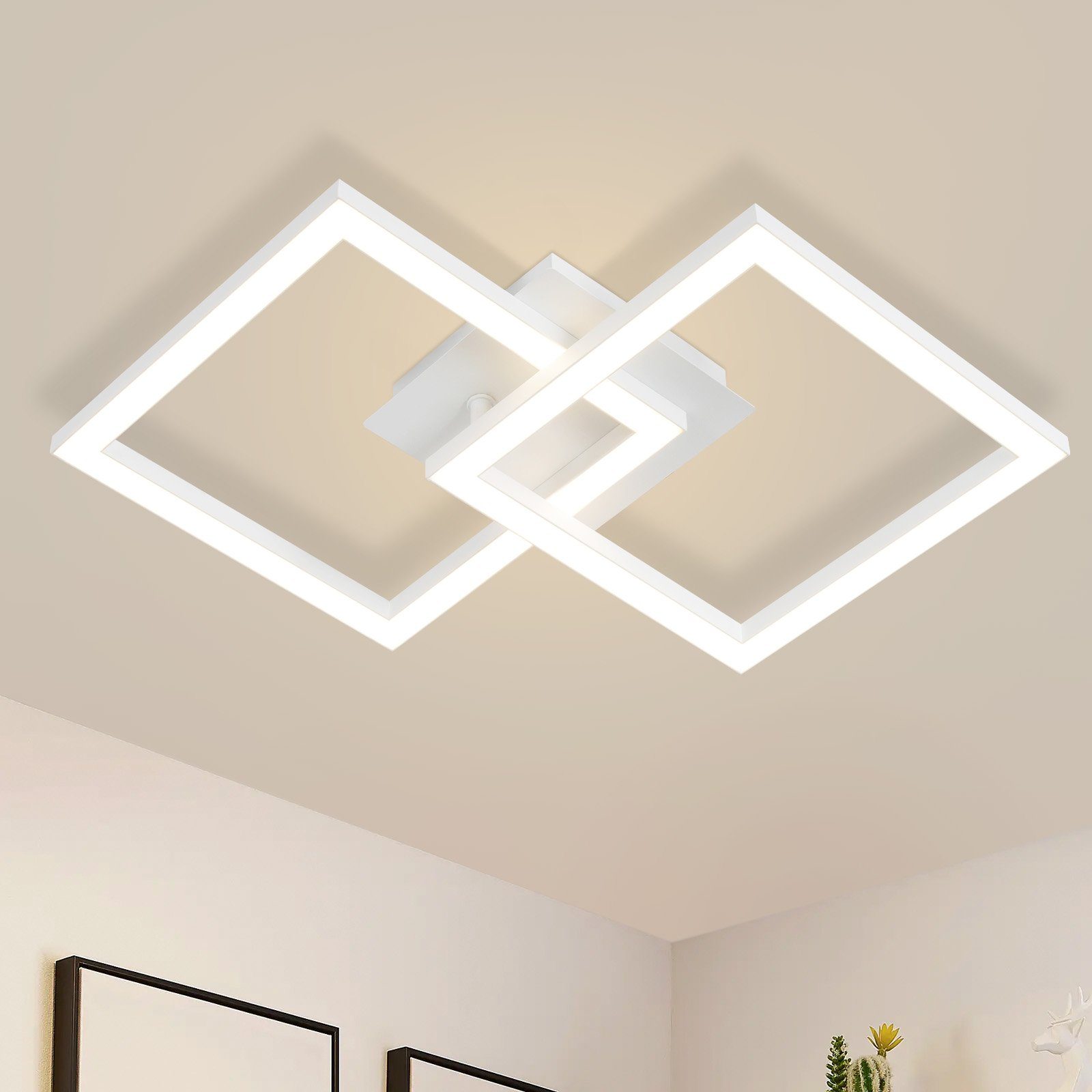 Öuesen Deckenleuchte LED 24w wasserdichte Lampe decke moderne quadratische  online kaufen
