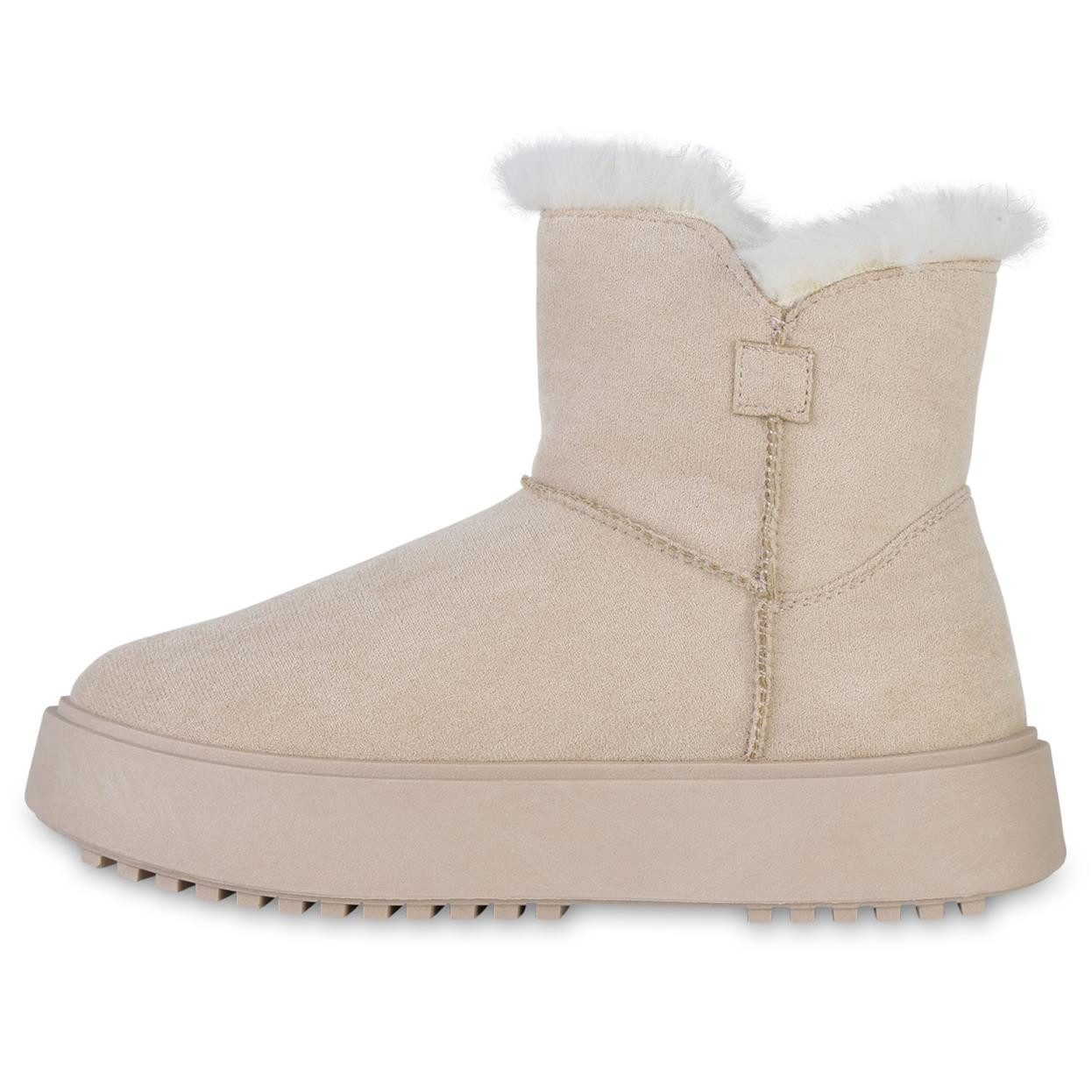 VAN HILL 841460 Winterstiefelette Damen Warm Gefütterte Winter Boots Stiefe günstig online kaufen