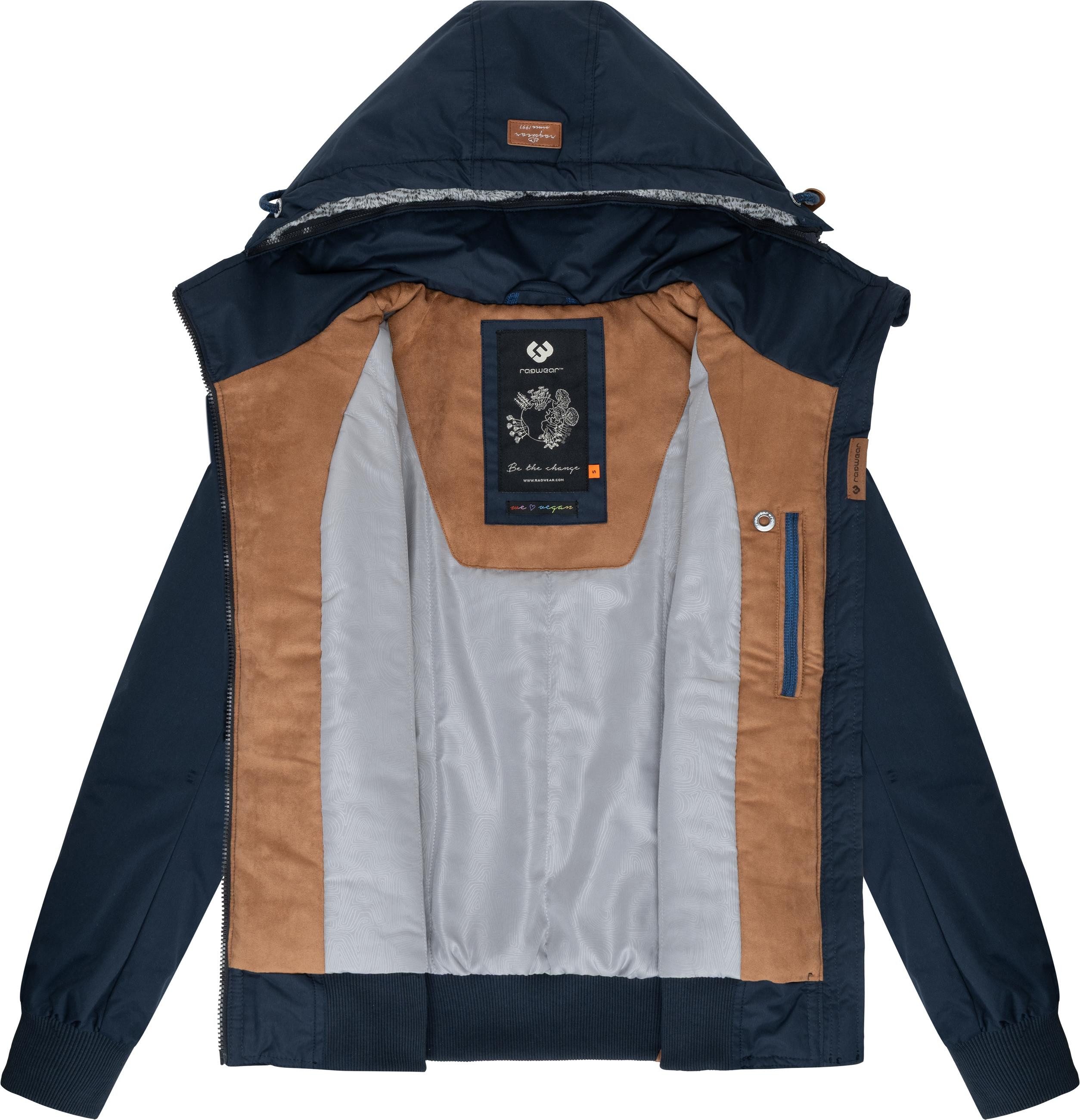 Ragwear Winterjacke Jotty Winter stylische Outdoorjacke mit abnehmbarer Kapuze