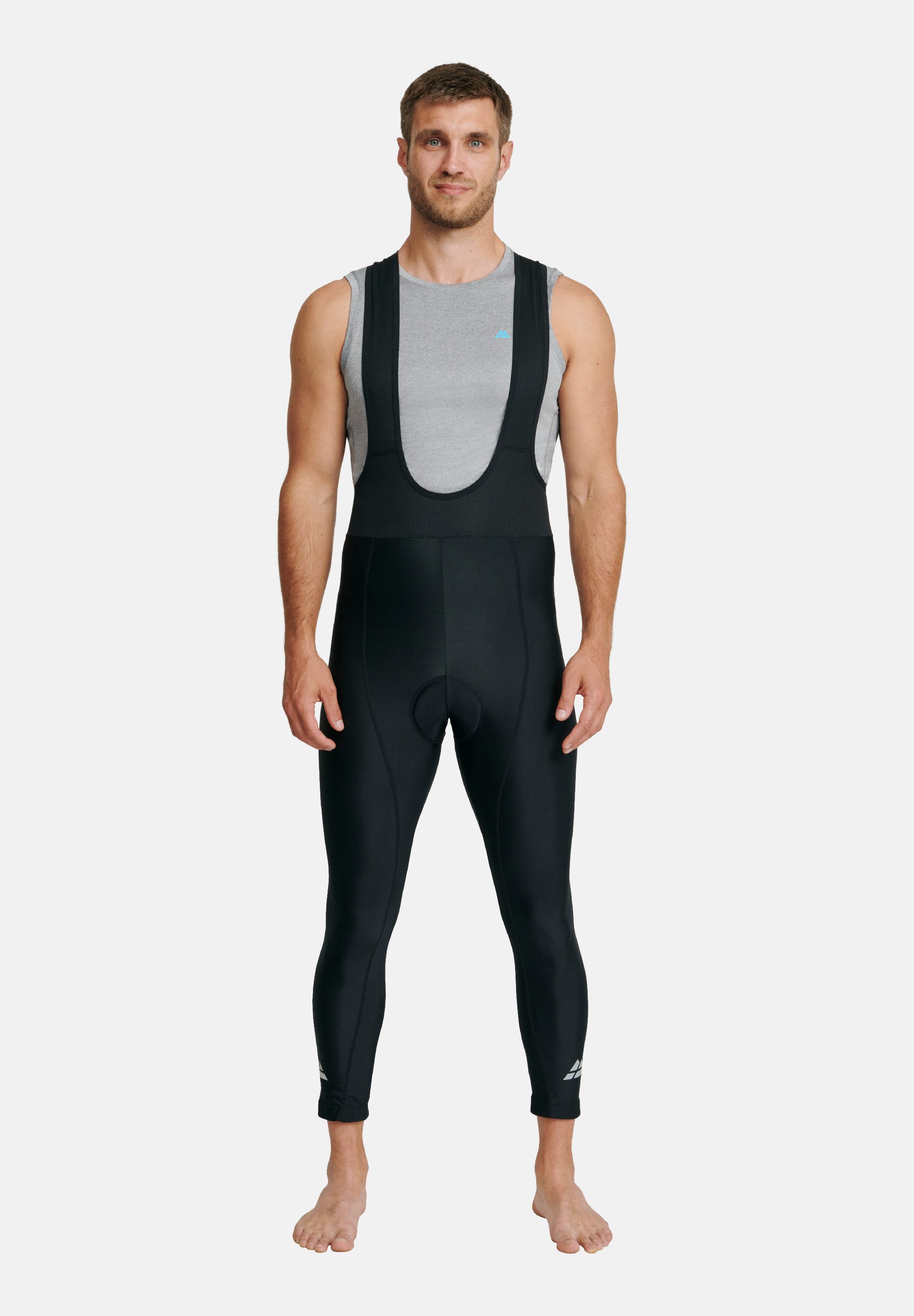 DANISH ENDURANCE Sporthose Cycling Bib Herren, Radlerhose mit Polsterung