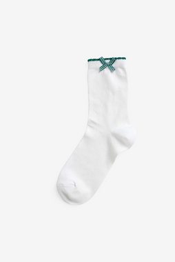 Next Kurzsocken 5 x Vichykaro-Söckchen mit hohem Baumwollanteil (5-Paar)