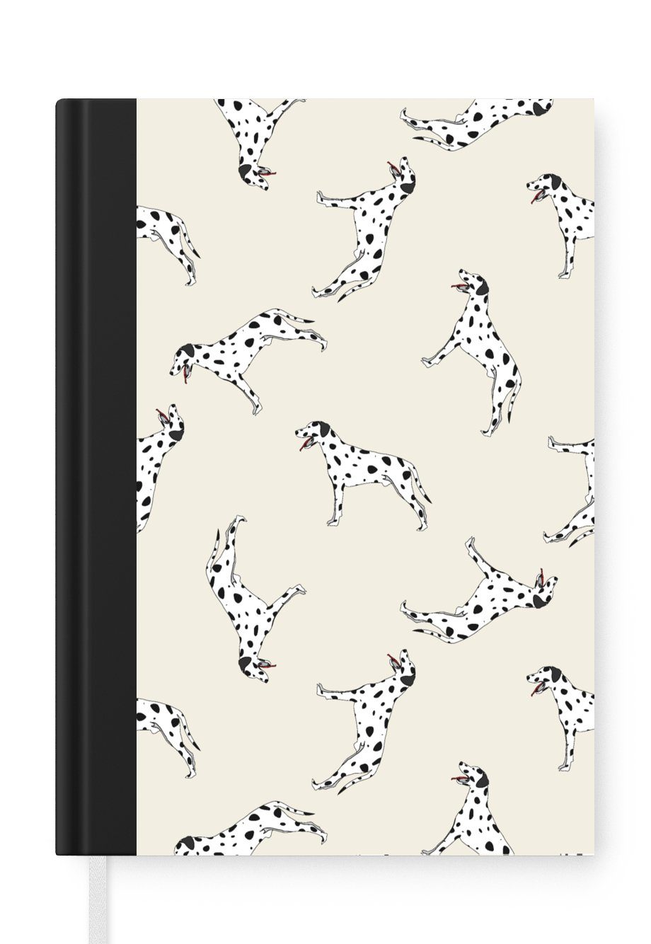 MuchoWow Notizbuch Hund - Dalmatiner - Pastell - Junge - Design, Journal, Merkzettel, Tagebuch, Notizheft, A5, 98 Seiten, Haushaltsbuch | Notizbücher