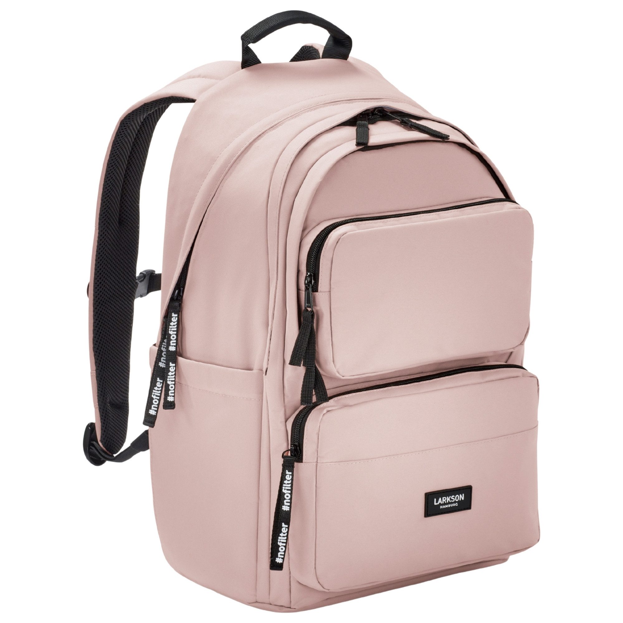 LARKSON Schulrucksack No 3 Advanced Rucksack für Schule, Mädchen Jungen, 3 Hauptfächer, Seitentasche, Laptopfach, Wasserabweisend