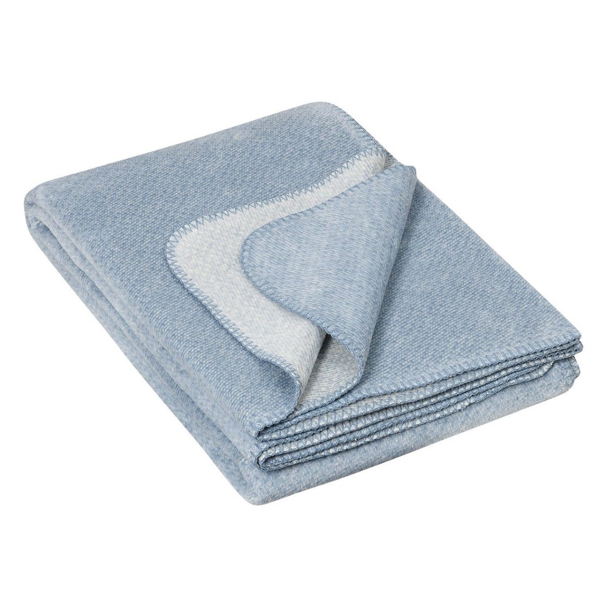 Wohndecke Melange, Richter, elegante Kuscheldecke aus 100% Bio Baumwolle