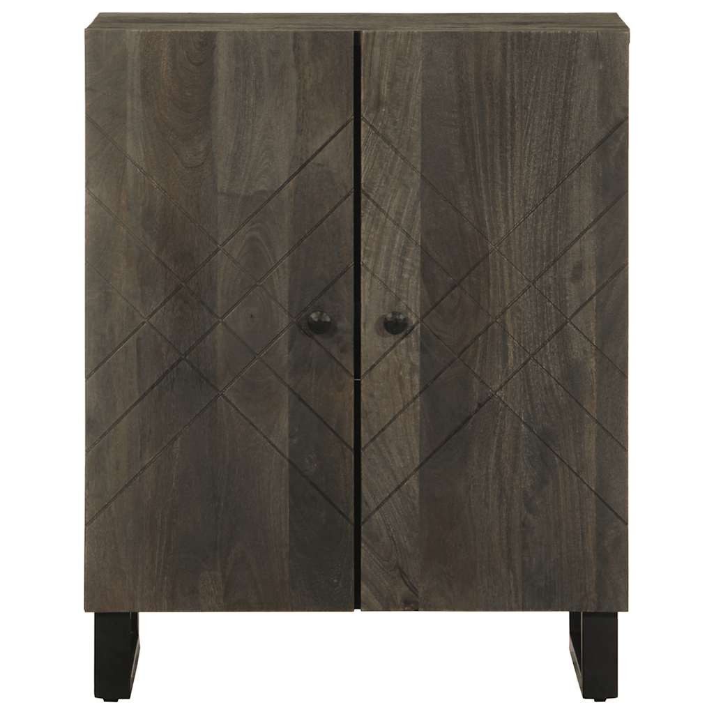 vidaXL Schranksystem Sideboard Schwarz 60x33x75 cm Massivholz