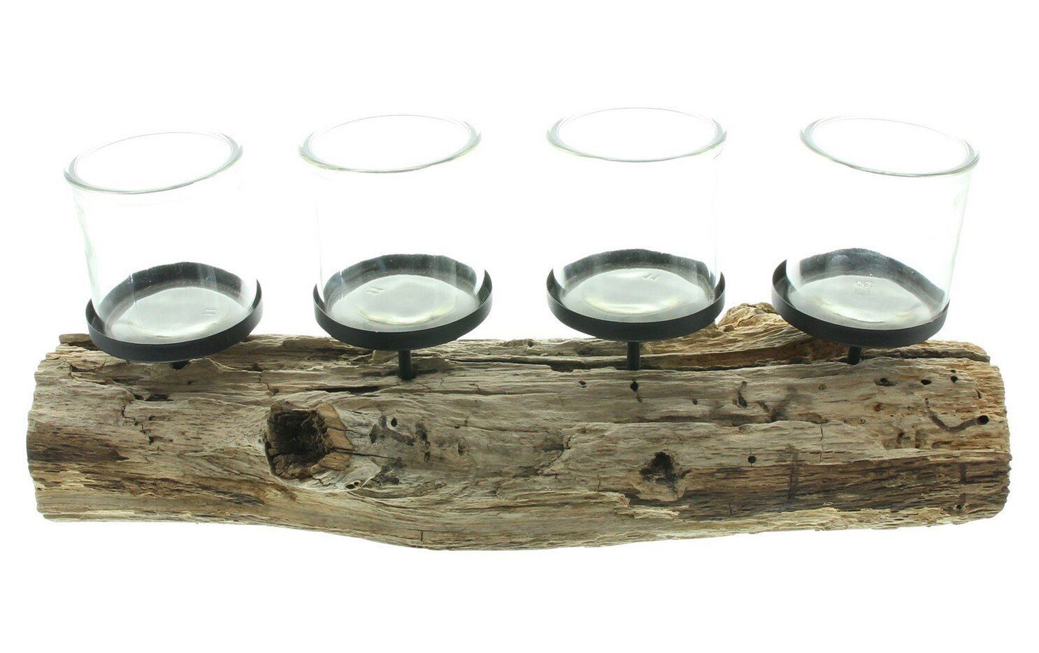 Home-trends24.de Kerzenhalter Holz Kerzenhalter Kerzenständer Windlicht Tee günstig online kaufen