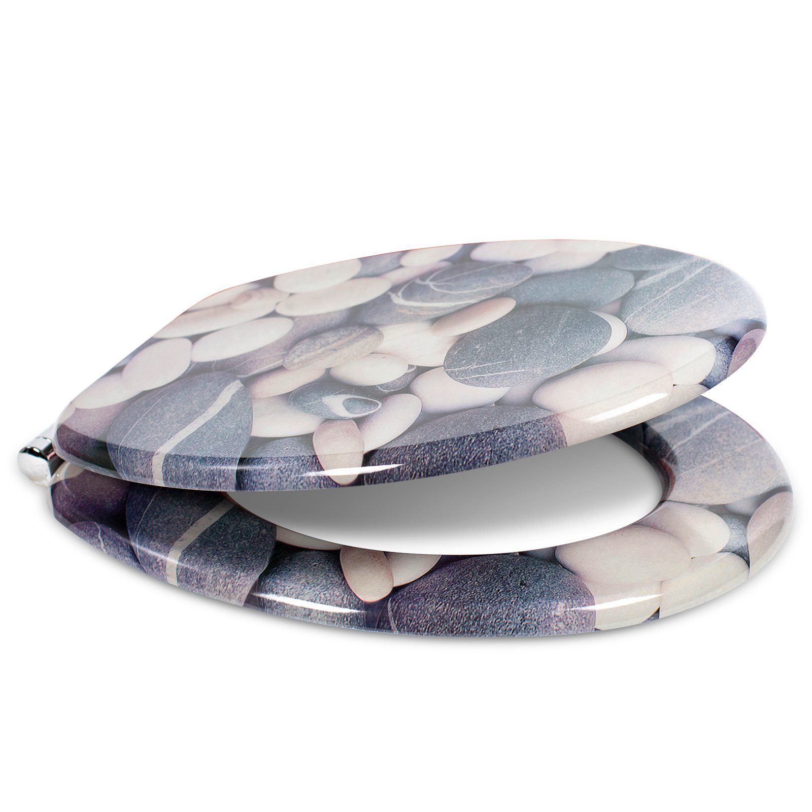 Sanfino WC-Sitz "Stones“ Premium Toilettendeckel mit günstig online kaufen