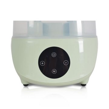 Cangaroo Dampfsterilisator Sterilisator Verde 4 in 1, Flaschenwärmer, für 6 Flaschen, Dampfgarer