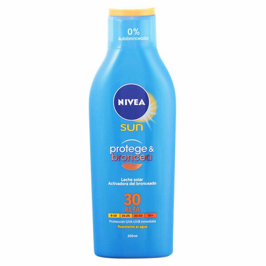 200 leche PROTEGE&BRONCEA Nivea SPF30 ml Sonnenschutzpflege SUN