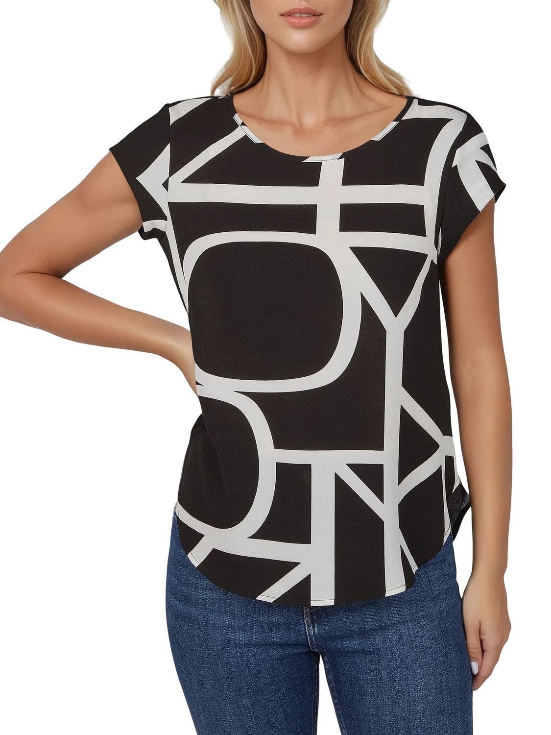 ONLY T-Shirt Damen Top ONLVIC Regular Fit (Vorteilspack, 2-tlg) Basic Kurza günstig online kaufen