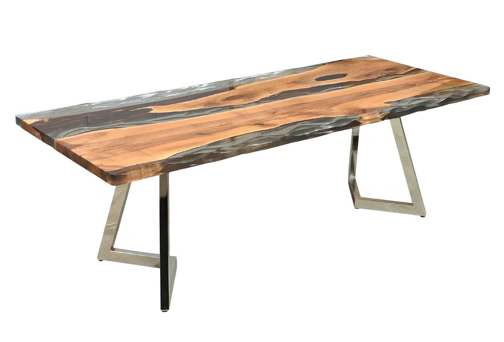 Xlmoebel Stehtisch Moderner grauer rechteckiger Stehtisch für das Esszimmer (Stehtisch, 230 x 100 x 76 cm), Made in Europa