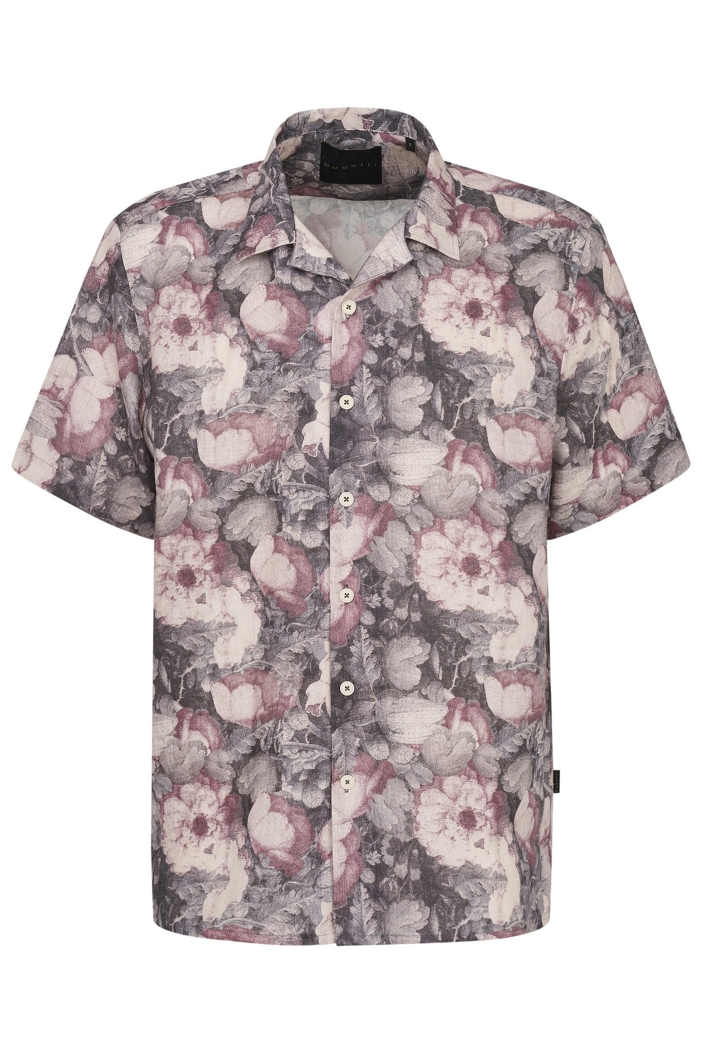 bugatti Kurzarmhemd mit Blumenmuster
