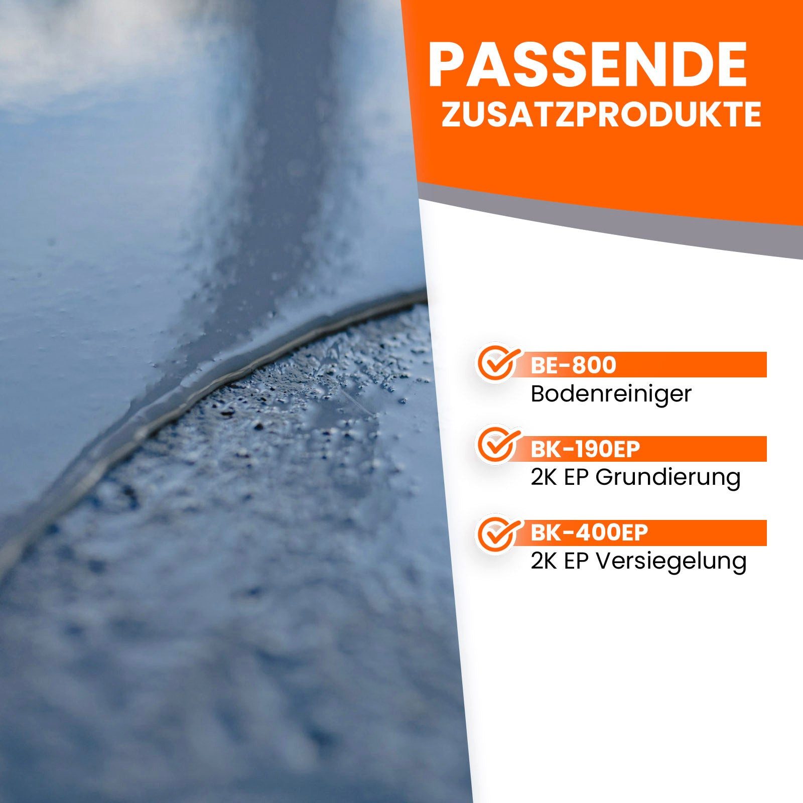 BEKATEQ Bodenversiegelung BK-205EP 2K Epoxidharz Nivelliermasse Bodenbeschichtung, Bodenbeschichtung UV-optimiert, Lösemittelfrei, Geruchsarm – Bild 5 von 5