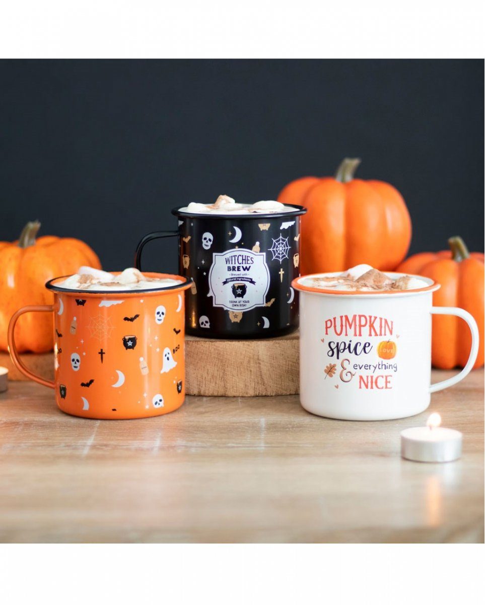 Horror-Shop Tasse Emaille Geschenkidee Style im als Dekofigur Hexentrunk