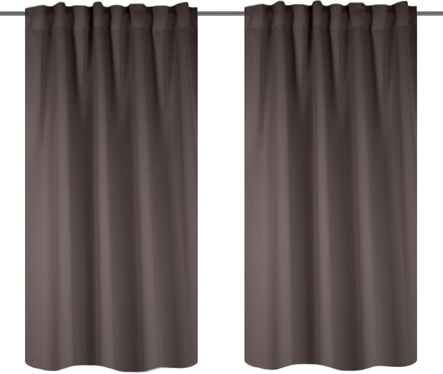 Home Basics Vorhang BLACKY, Multifunktionsband (2 günstig online kaufen