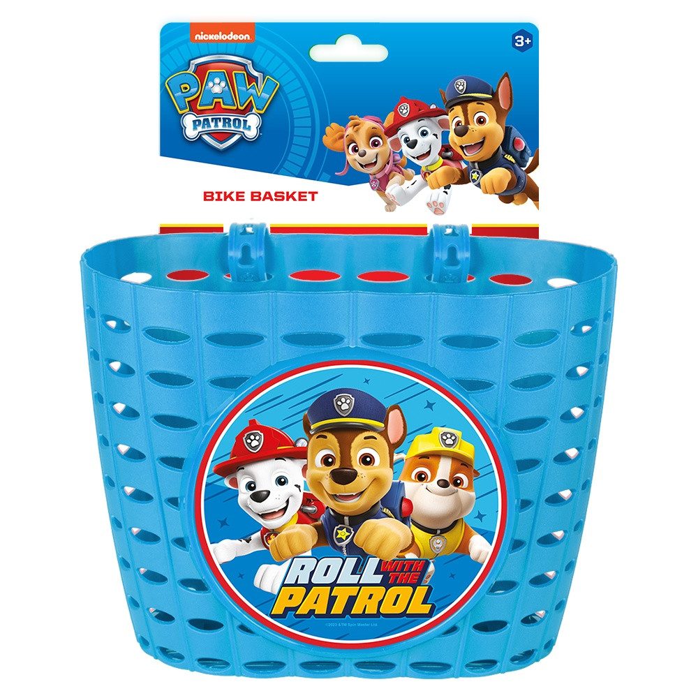 Seven Polska Fahrradkorb Kinder Lenkerkorb "Paw Patrol Boys", hellblau, für Dino & Co