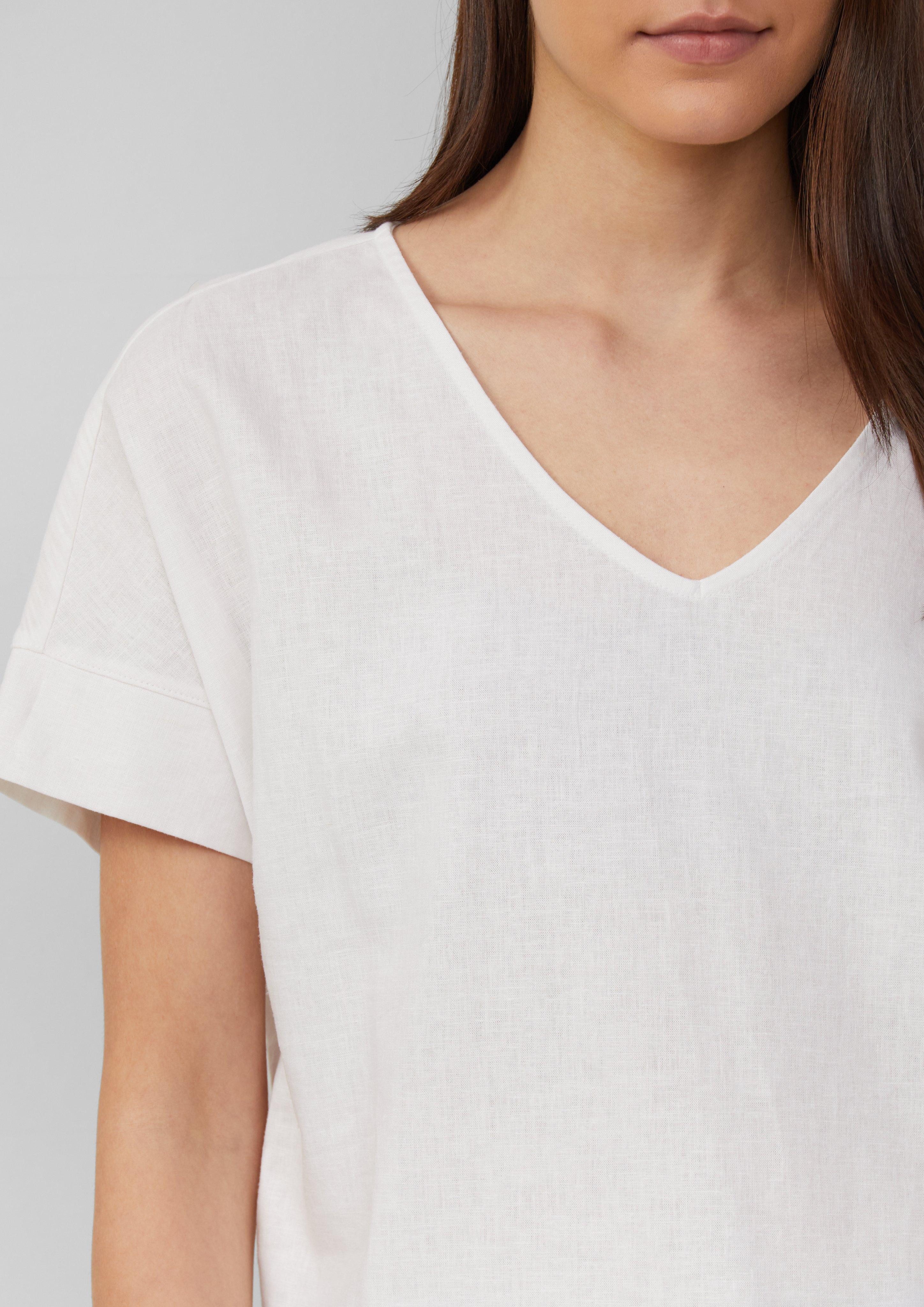 s.Oliver Shirttop T-Shirt im Fabricmix mit günstig online kaufen